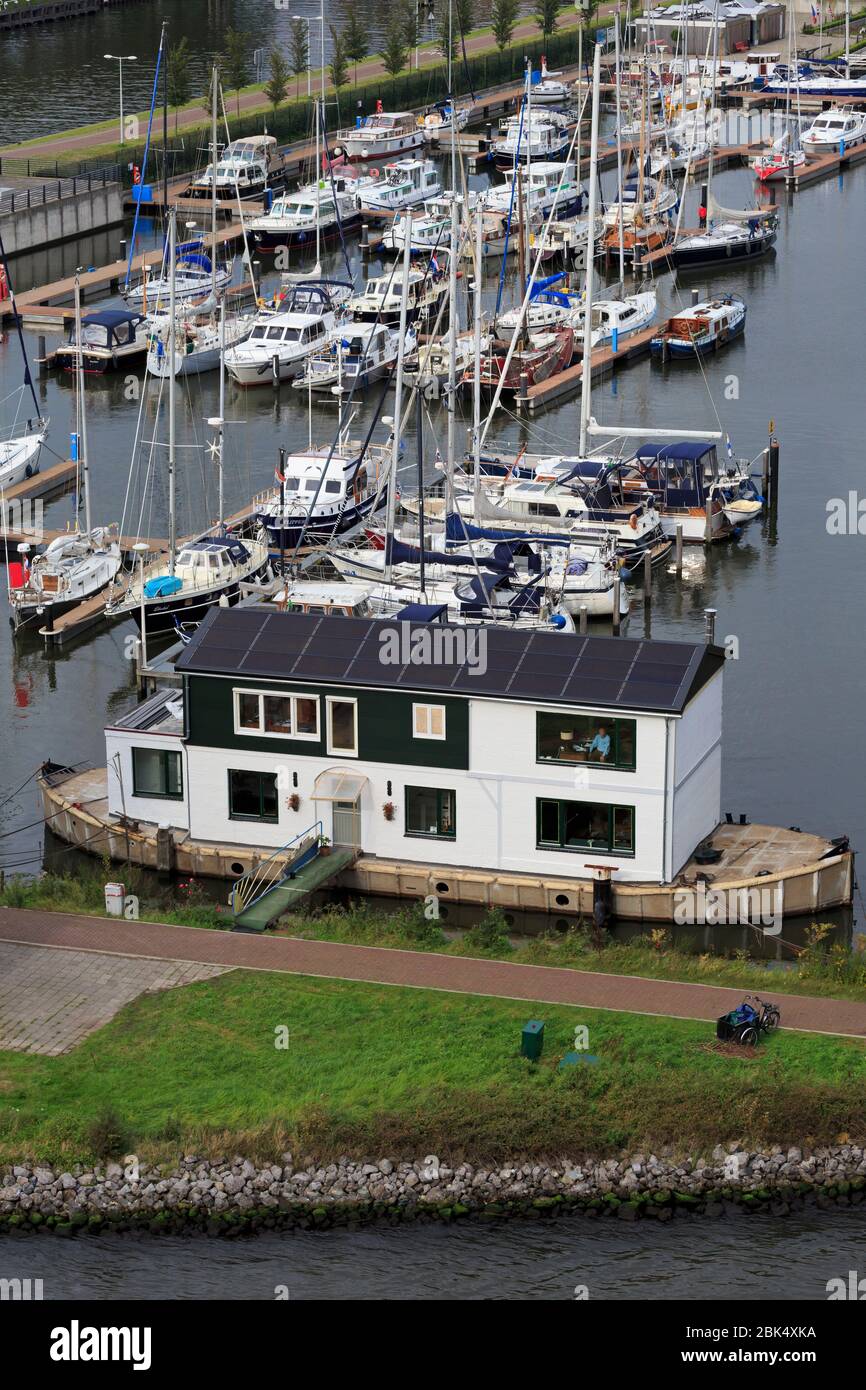 Sixhaven Marina, District Nord, Amsterdam, Hollande-Méridionale, Pays-Bas, Europe Banque D'Images