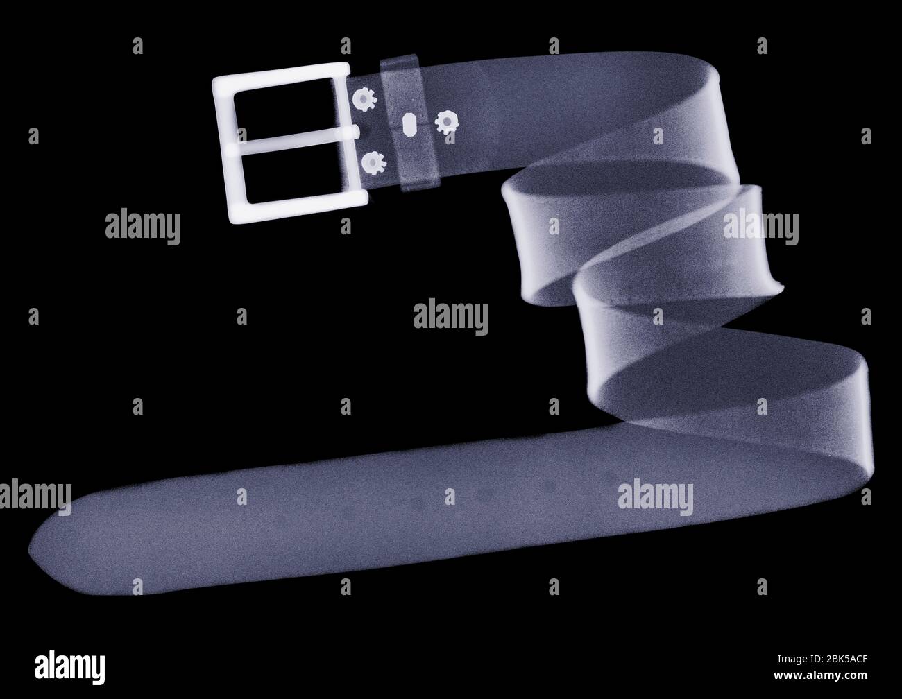 Courroie spiralée, rayons X. Banque D'Images