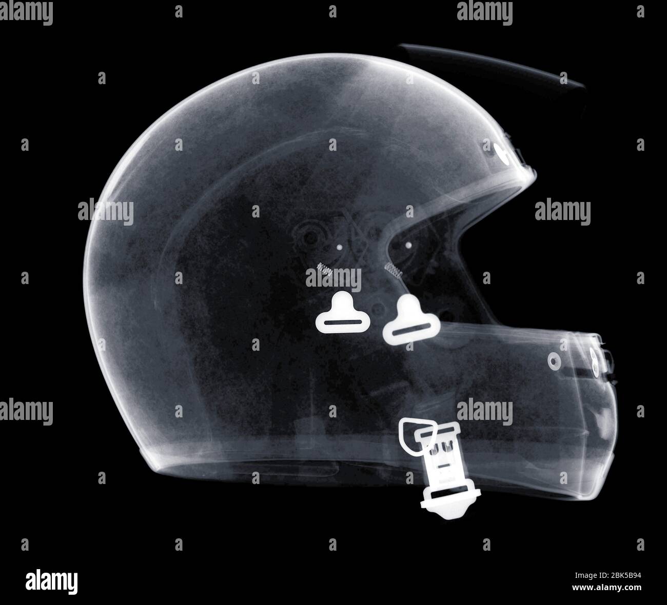Casque de moto, radio. Banque D'Images