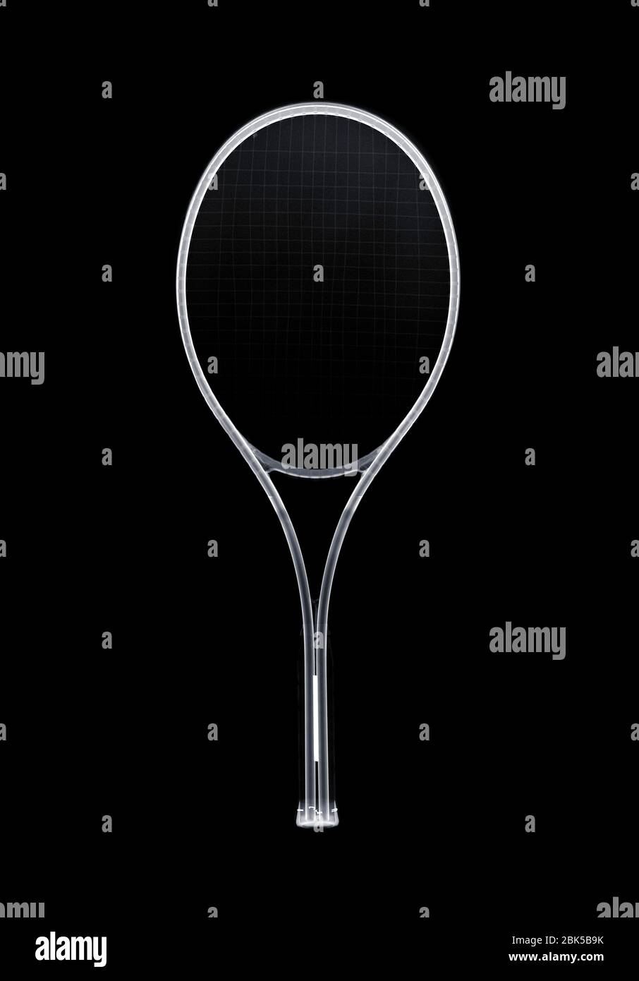 Raquette de tennis, rayons X. Banque D'Images