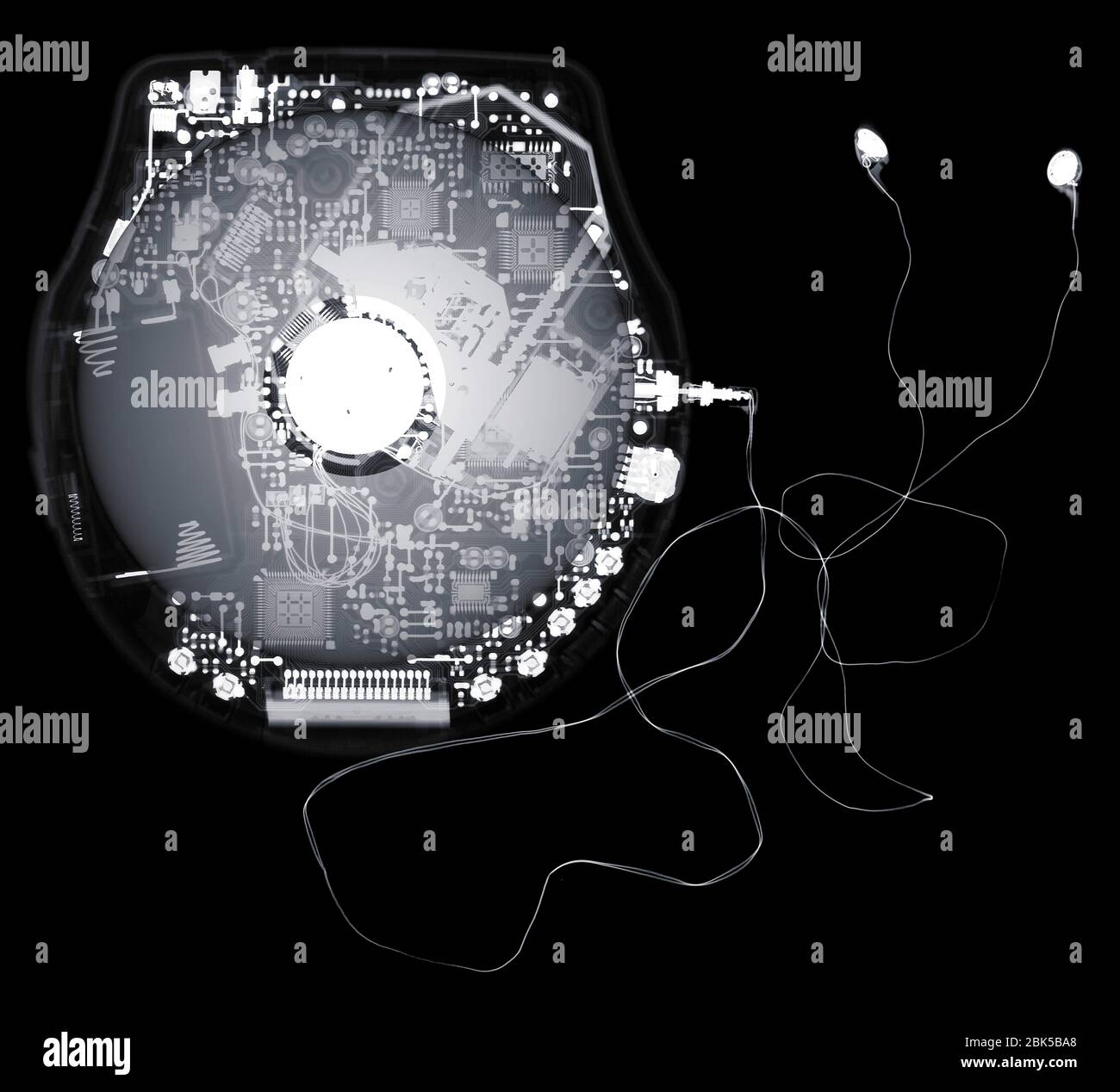 Lecteur CD portable rétro, radio. Banque D'Images