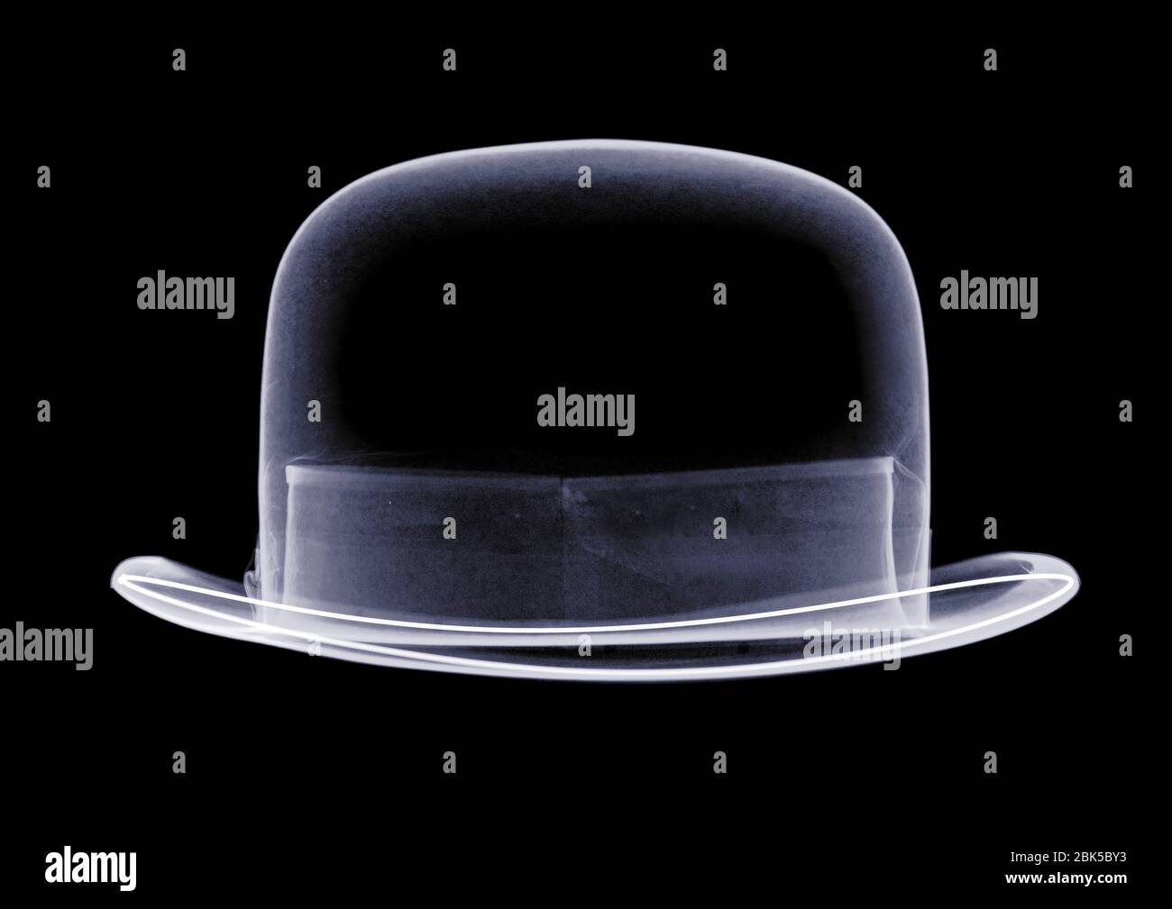 Chapeau Bowler, rayon X. Banque D'Images