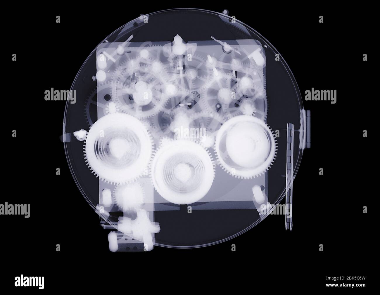 Dispositif mécanique avec sabots, rayons X. Banque D'Images