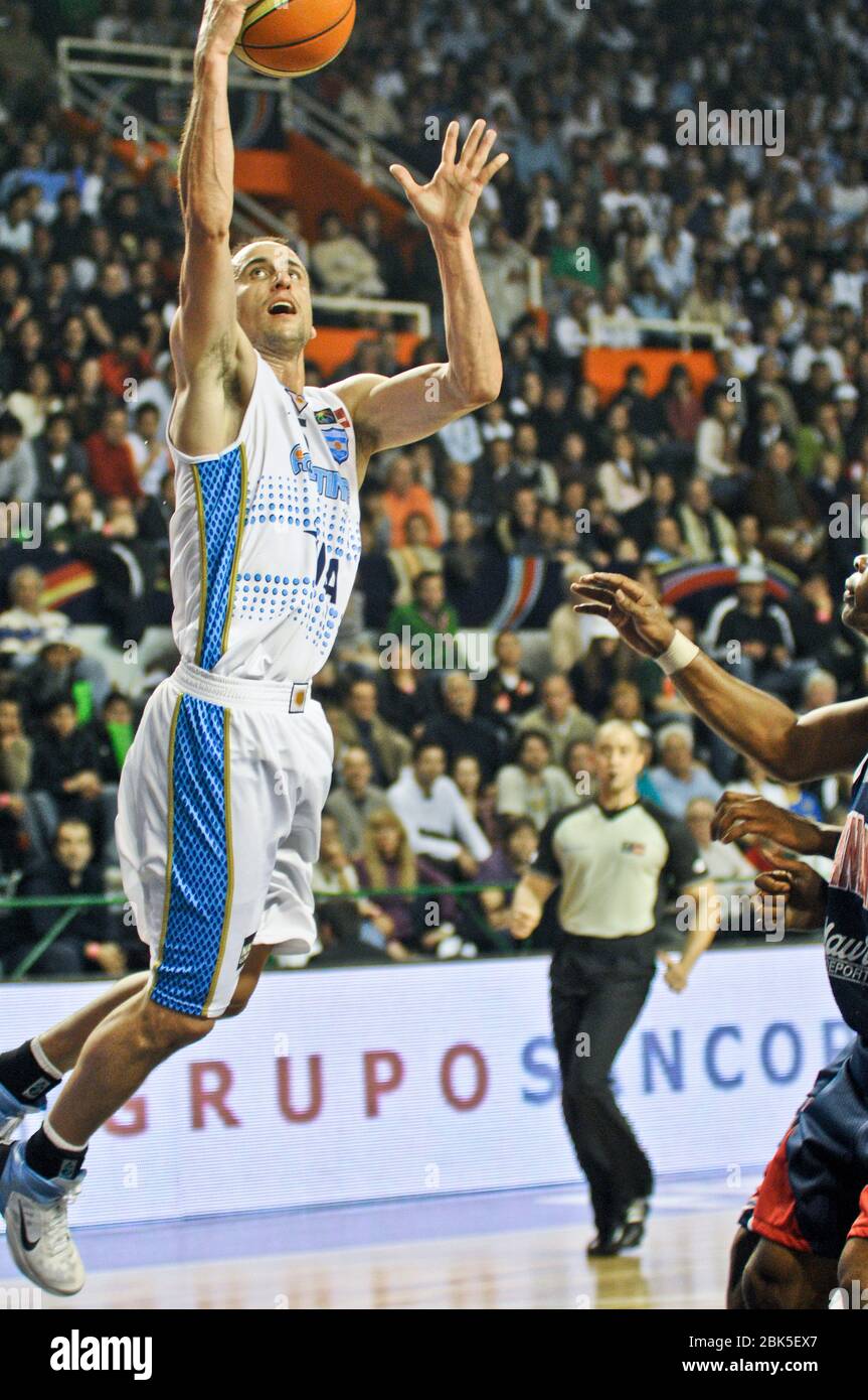 Manu Ginobili. Équipe nationale de basket-ball Argentine. FIBA Americas Tournament, Mar del Plata 2011 Banque D'Images