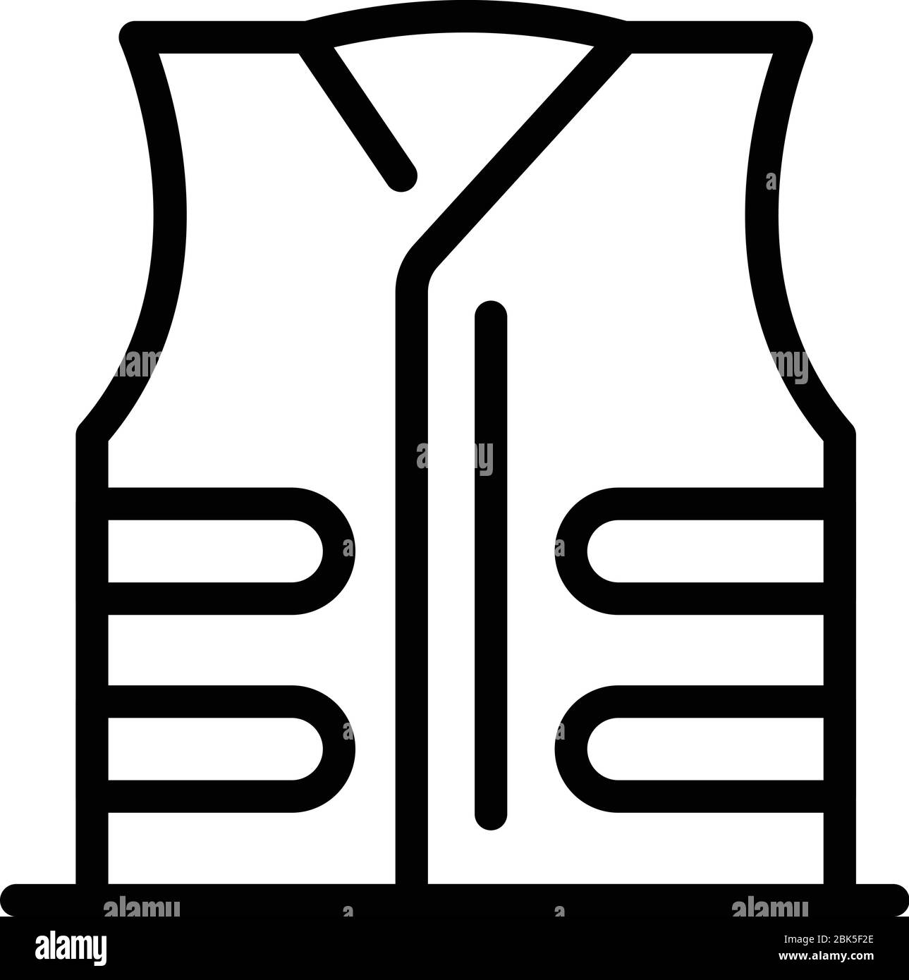 Icône de la veste Scout, style de contour Illustration de Vecteur