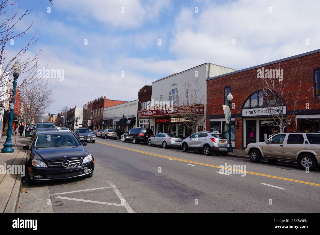Franklin USA - 10 février 2015 - Franklin Theatre dans le centre-ville de Franklin, Tennessee, États-Unis Banque D'Images