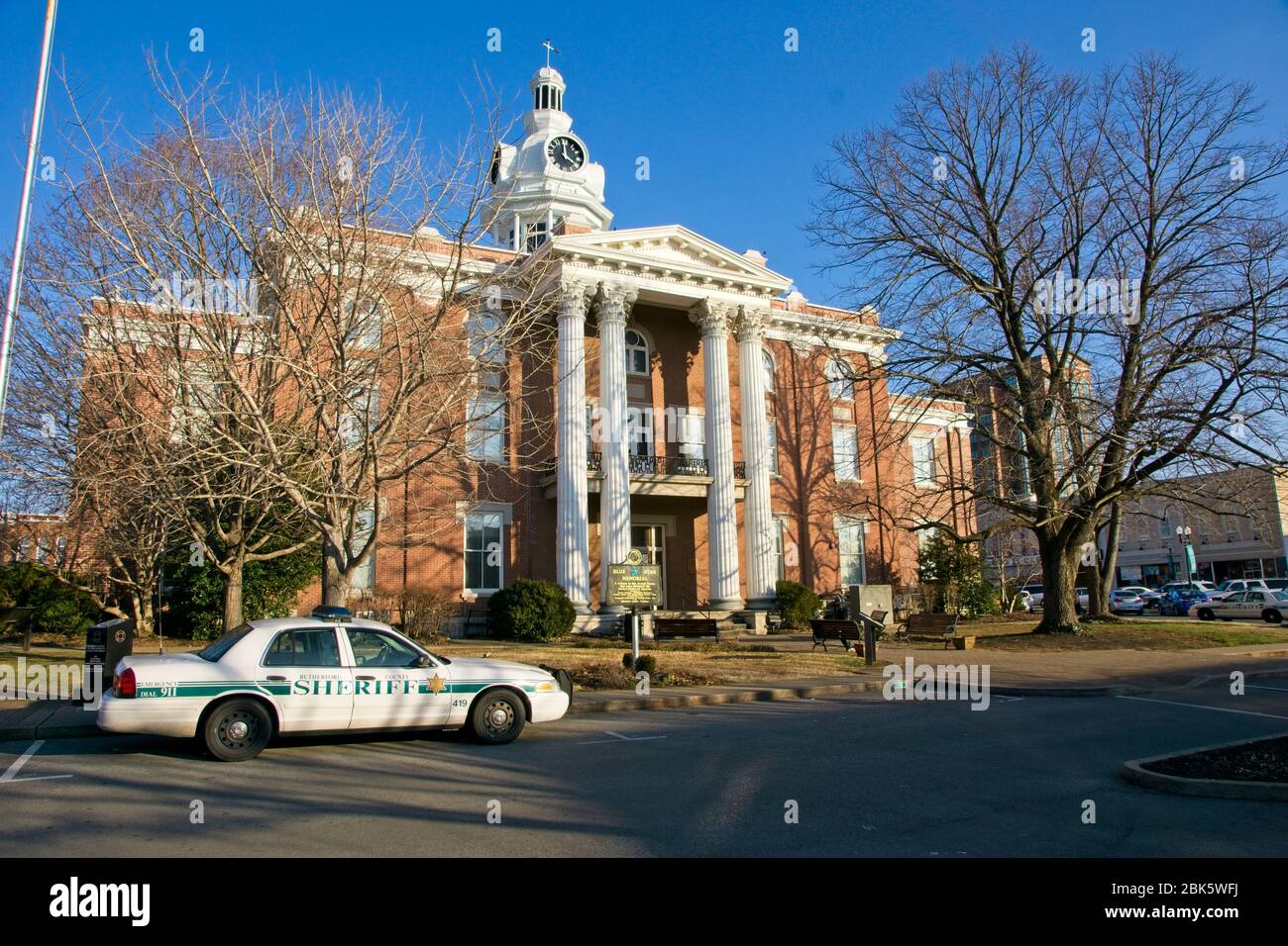 Murfreesboro USA - 10 février 2015 - Palais de justice du comté de Rutherford à Murfreesboro, Tennessee USA Banque D'Images