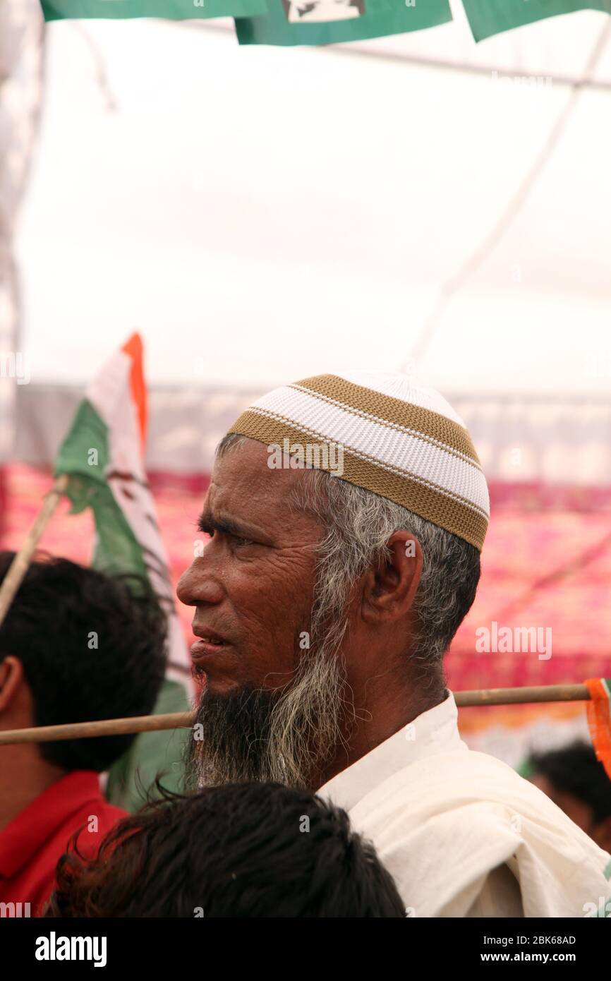 Le vieux musulman Nord de l'Inde, (photo Copyright © Saji Maramon) Banque D'Images
