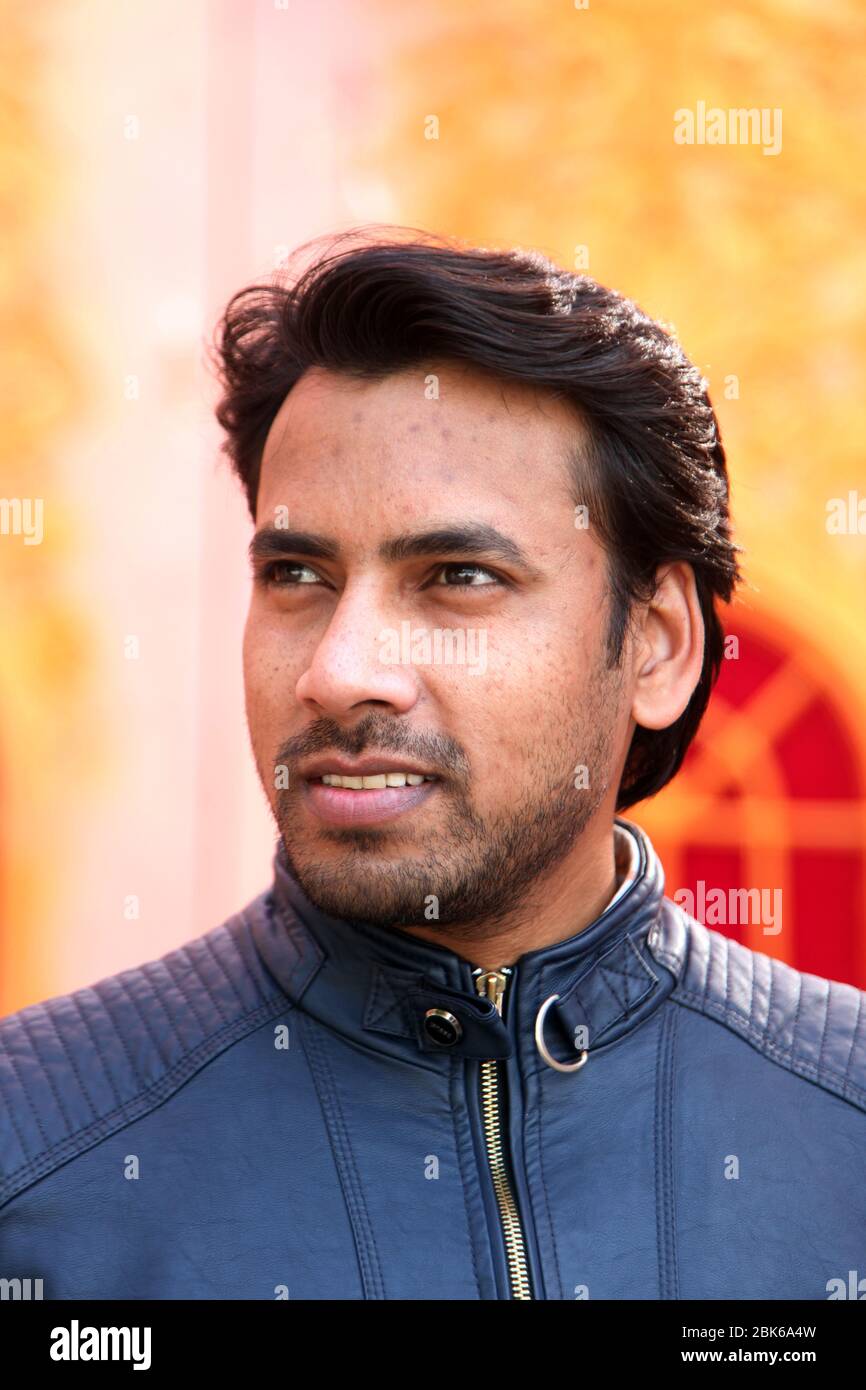 Portrait de la jeunesse de l'homme indien, (photo Copyright © Saji Maramon) Banque D'Images