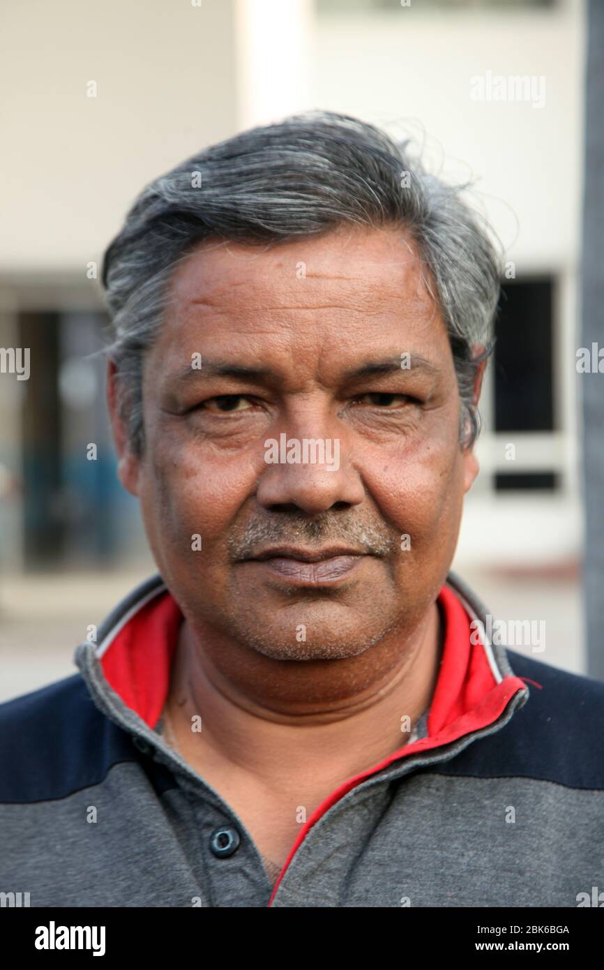 Portrait de l'homme indien d'âge moyen, (photo Copyright © Saji Maramon) Banque D'Images