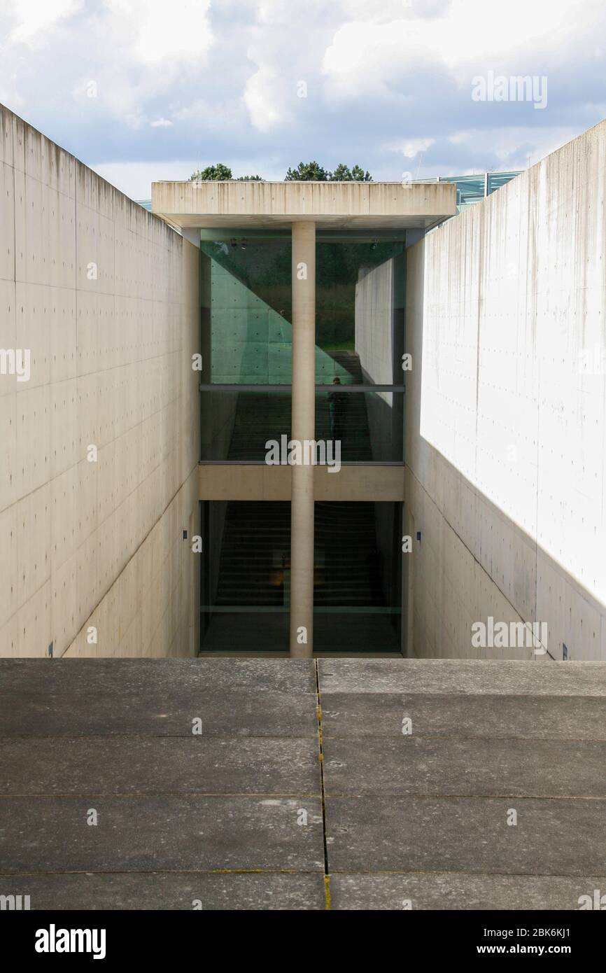 Architecture moderne à la fondation Langen, Allemagne Banque D'Images