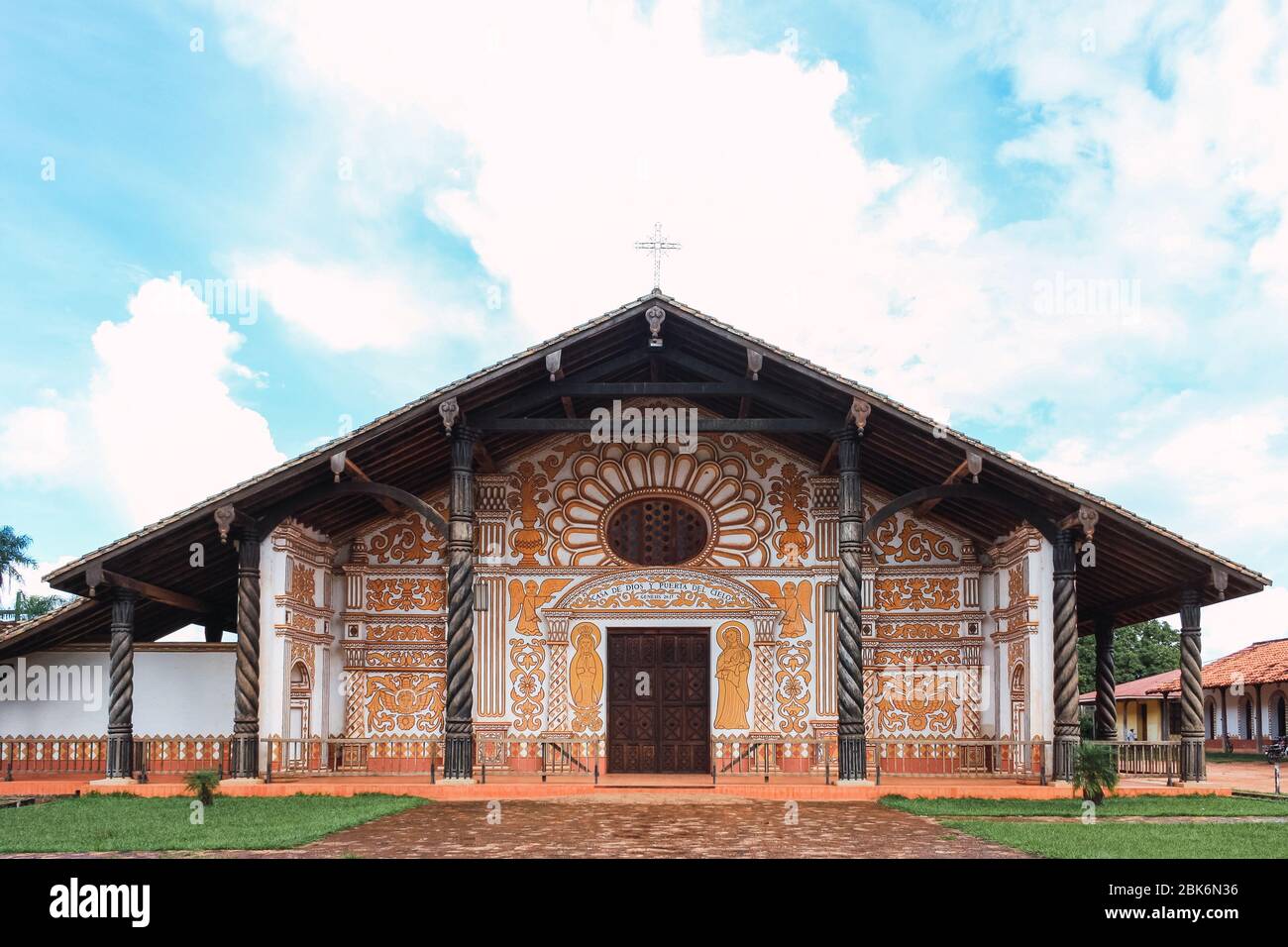 Église de la Mission jésuite de Concepción dans la région de Chiquitos, Bolivie Banque D'Images