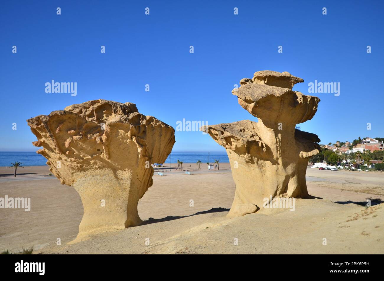 Bolnuevo, Costa de Mazarrón, Murcie, Espagne Banque D'Images