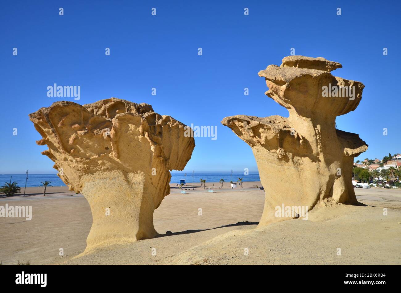 Bolnuevo, Costa de Mazarrón, Murcie, Espagne Banque D'Images