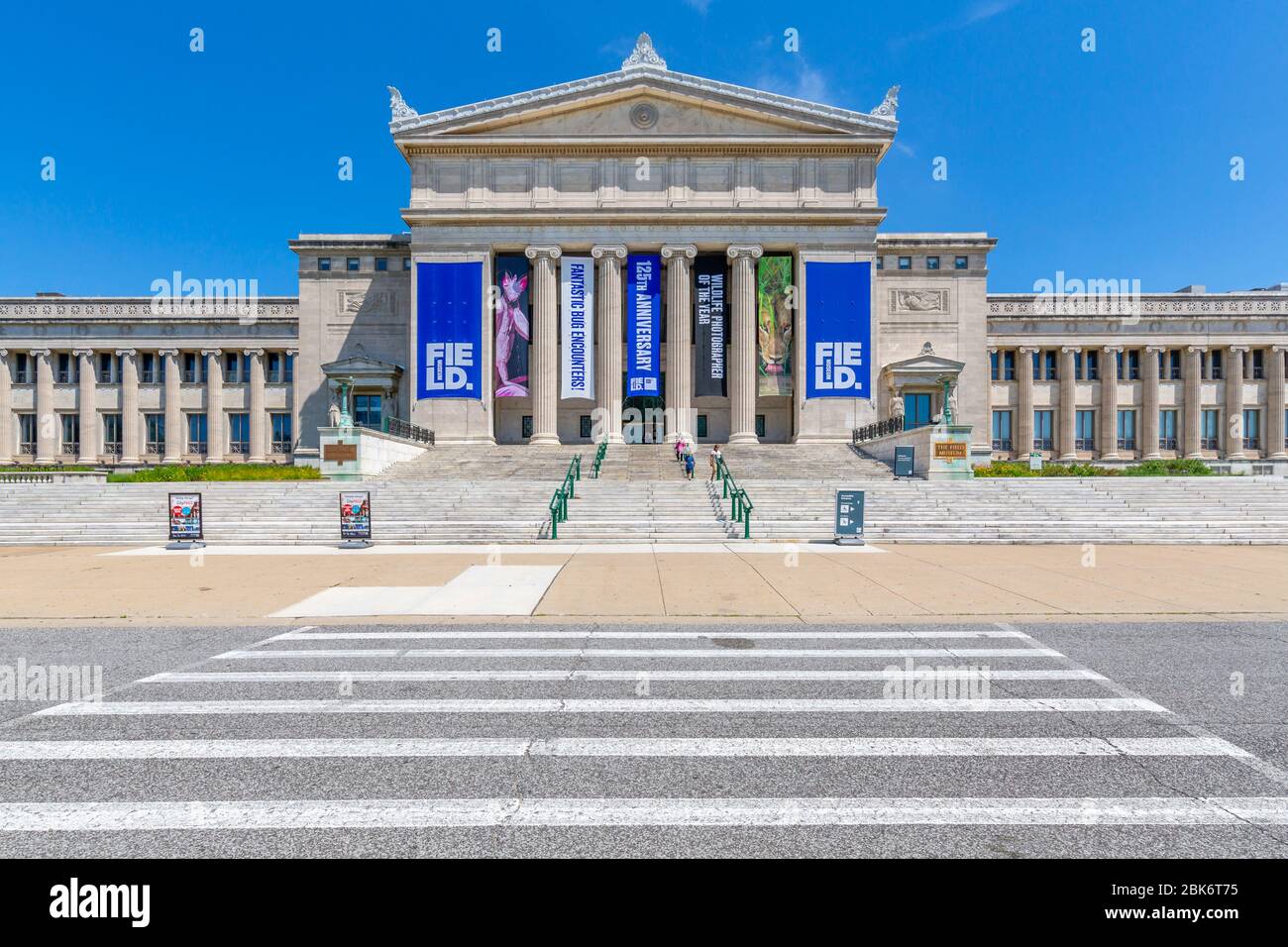 Vue sur le champ l'état de l'Art Science Museum, Chicago, Illinois, États-Unis d'Amérique, Amérique du Nord Banque D'Images