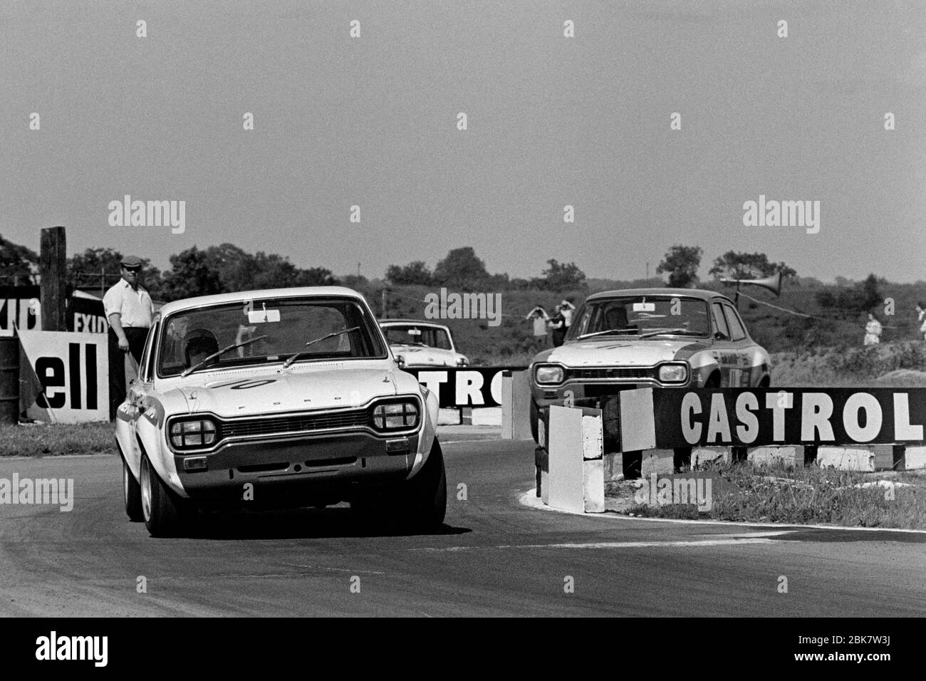 Mike Crabtree, British Touring cars Croft 1969. Banque D'Images