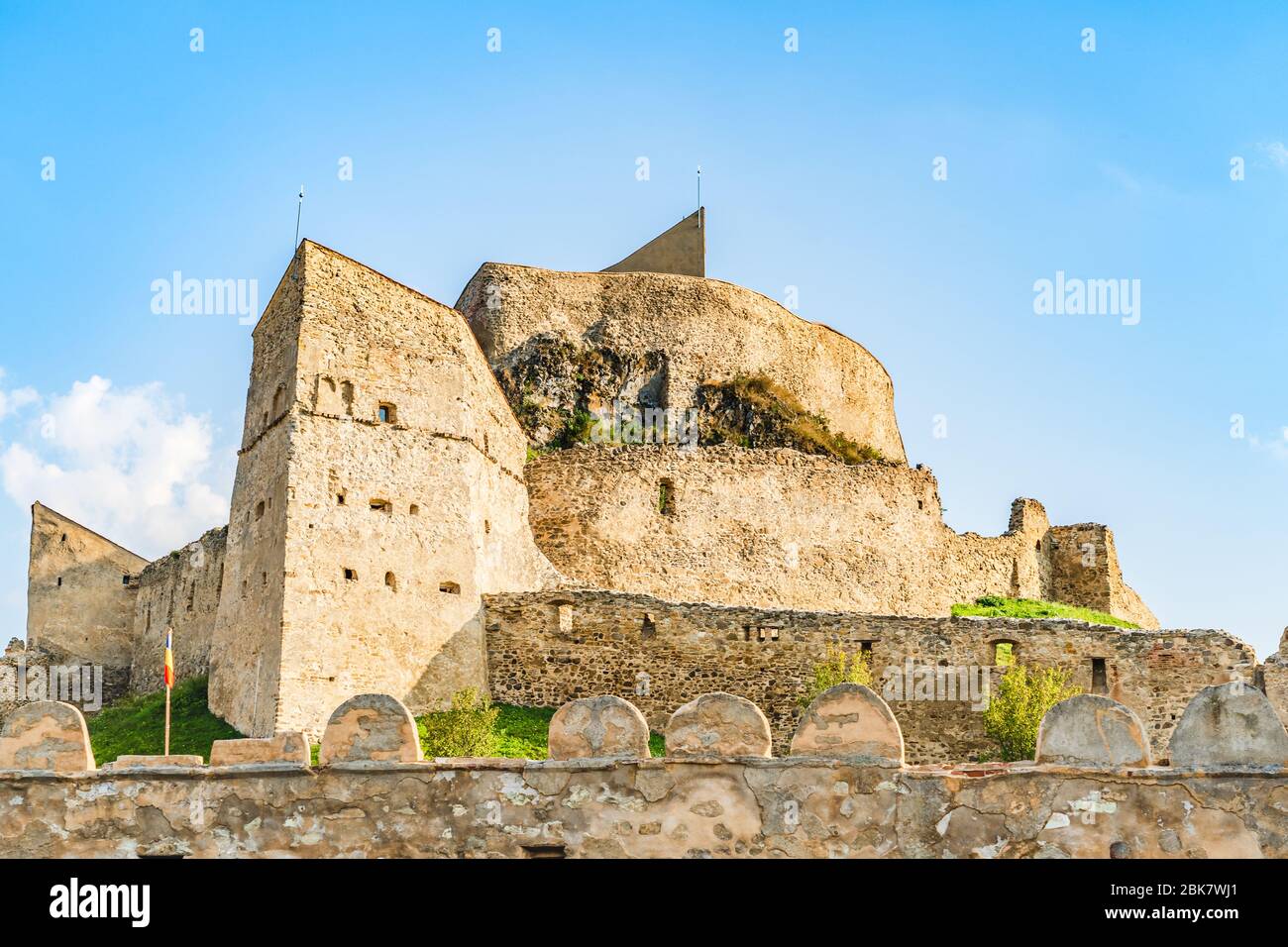 Rupea, Roumanie : Citadelle de Rupea, l'un des plus anciens sites archéologiques de Roumanie. Banque D'Images