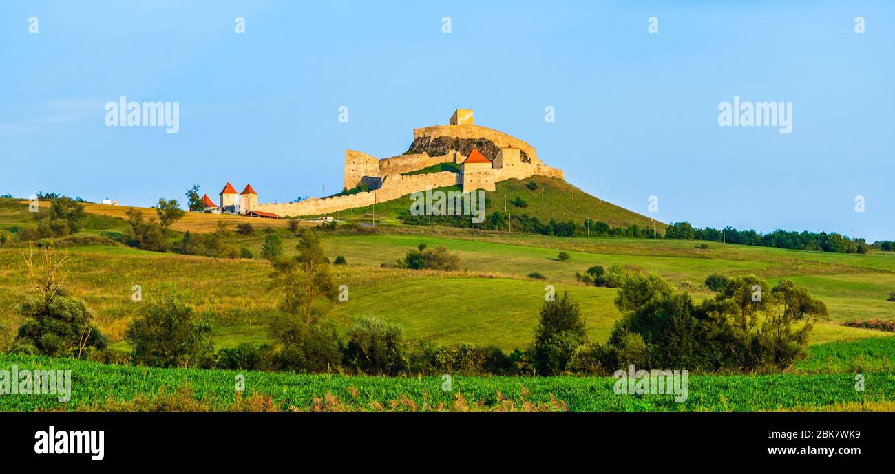 Rupea, Roumanie : Citadelle de Rupea, l'un des plus anciens sites archéologiques de Roumanie Banque D'Images
