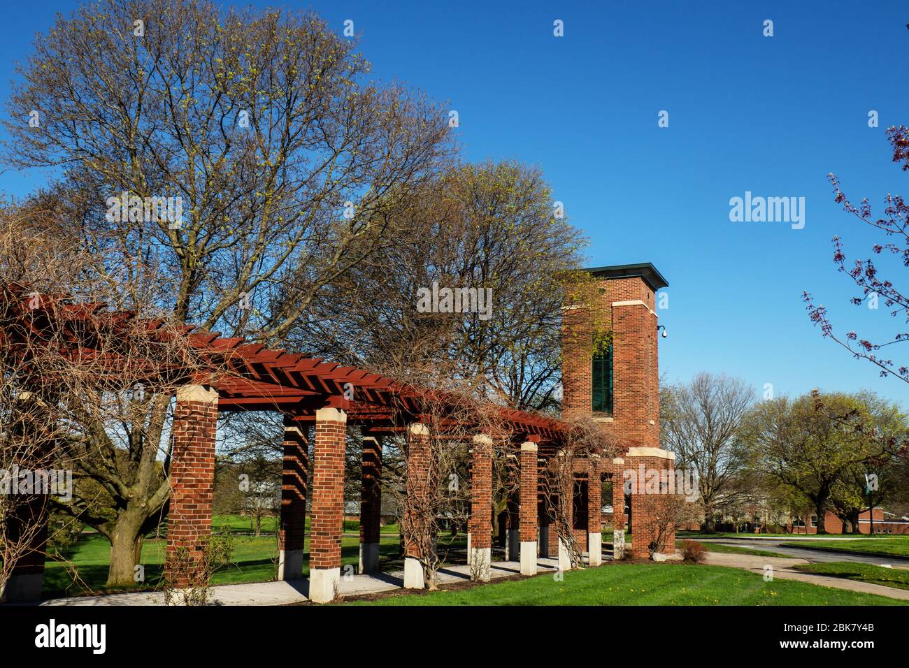 Syracuse, New York, États-Unis. 2 mai 2020. Le campus de LeMoyne College, sur le côté est de Syracuse, New York. Un collège jésuite fondé en 1946 , avec br Banque D'Images