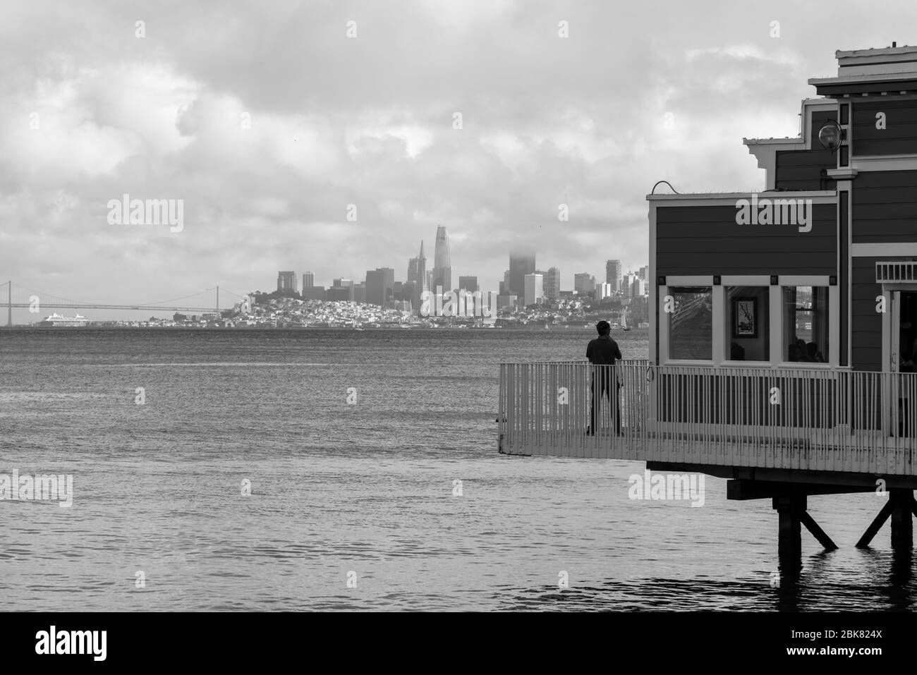 La vue de Sausalito Banque D'Images
