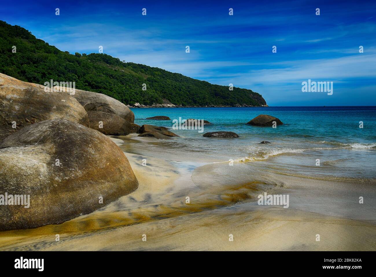 Plage à Ilha Grande au Brésil Banque D'Images