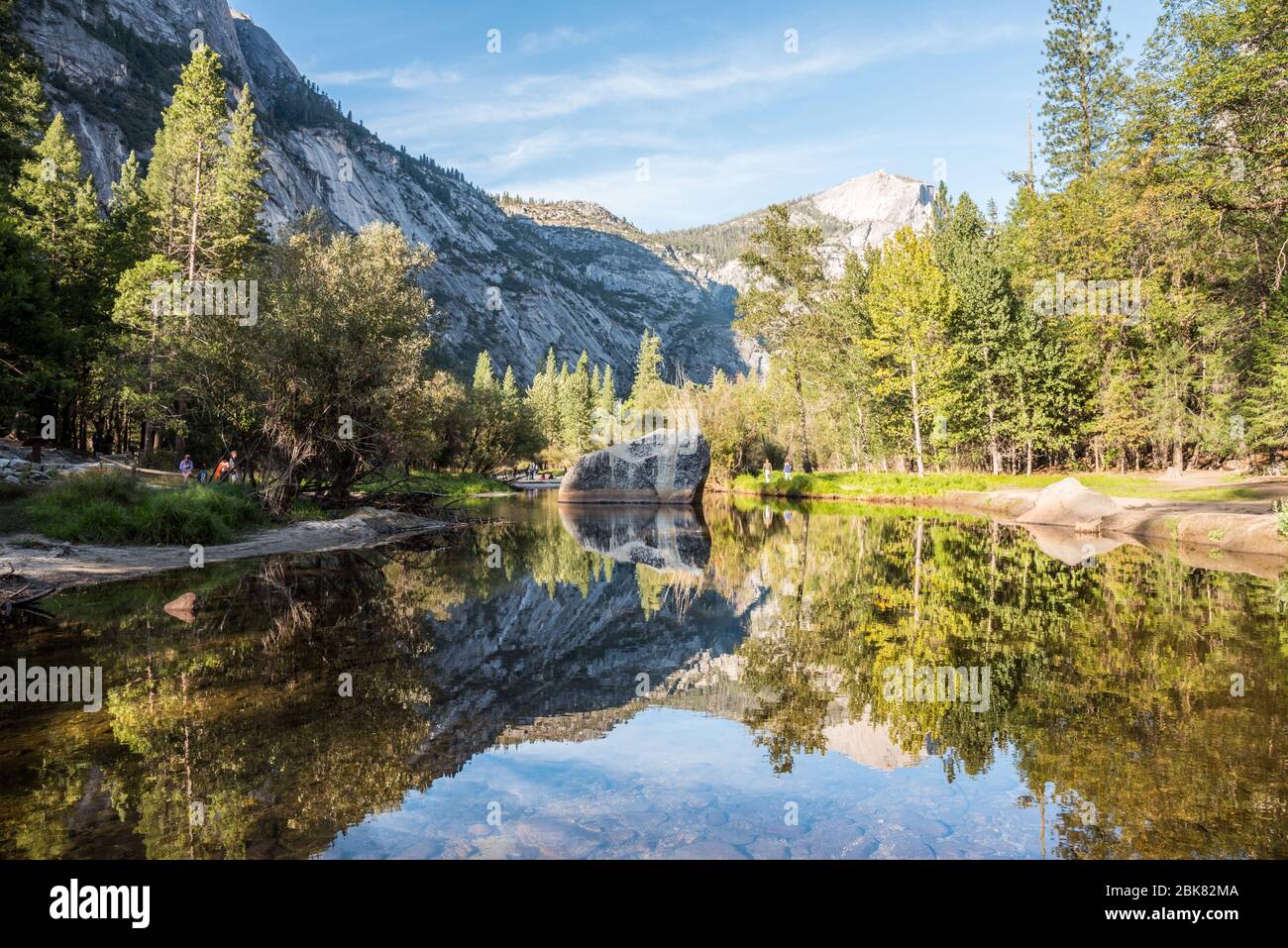 Lac miroir de Yosemite Banque D'Images