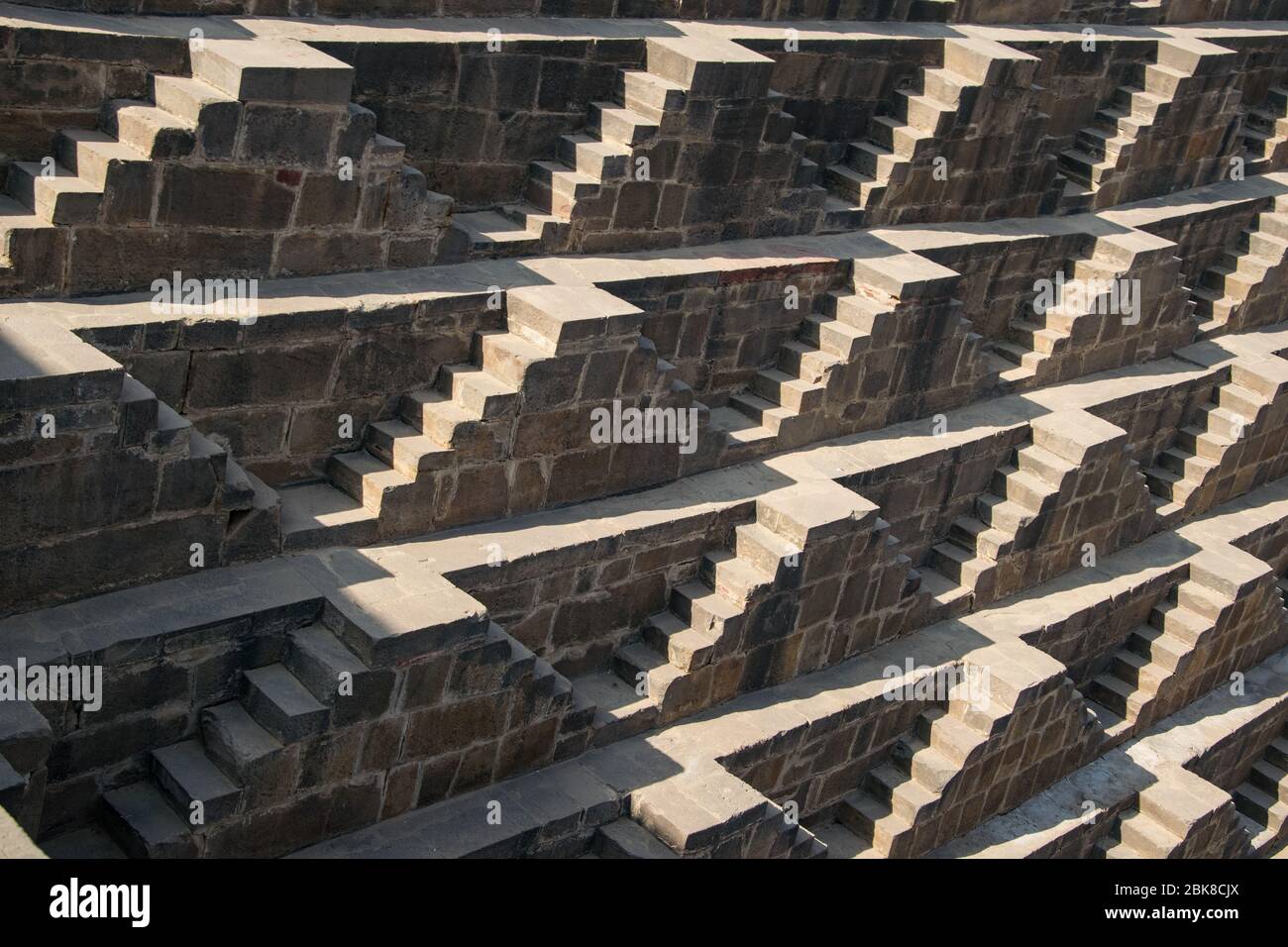 Chand Baori pas bien au Rajasthan Banque D'Images