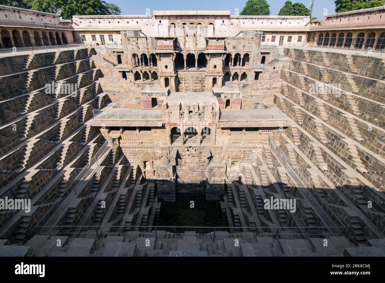 Chand Baori pas bien au Rajasthan Banque D'Images