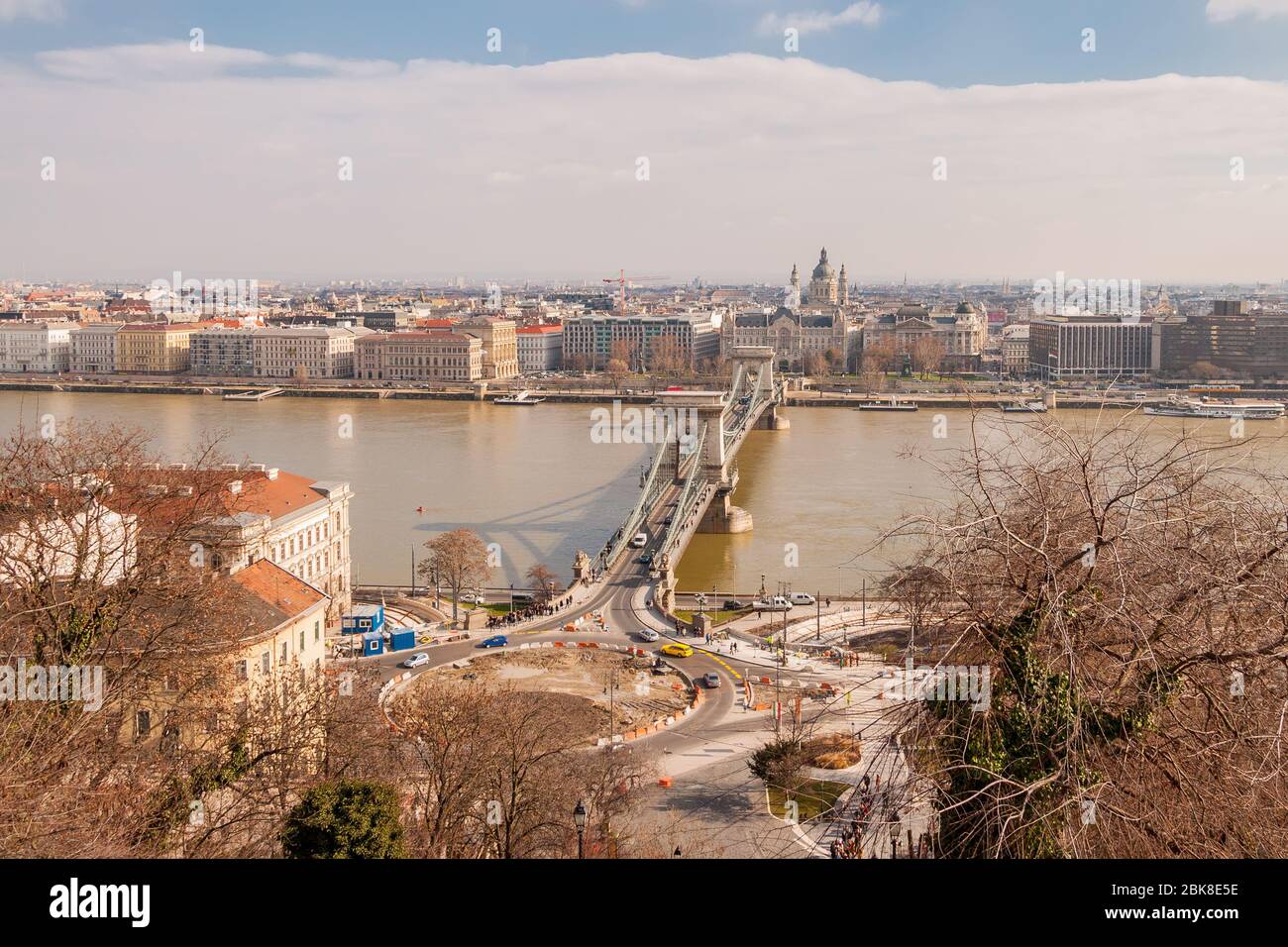Vue panoramique sur la ville de Budapest Banque D'Images