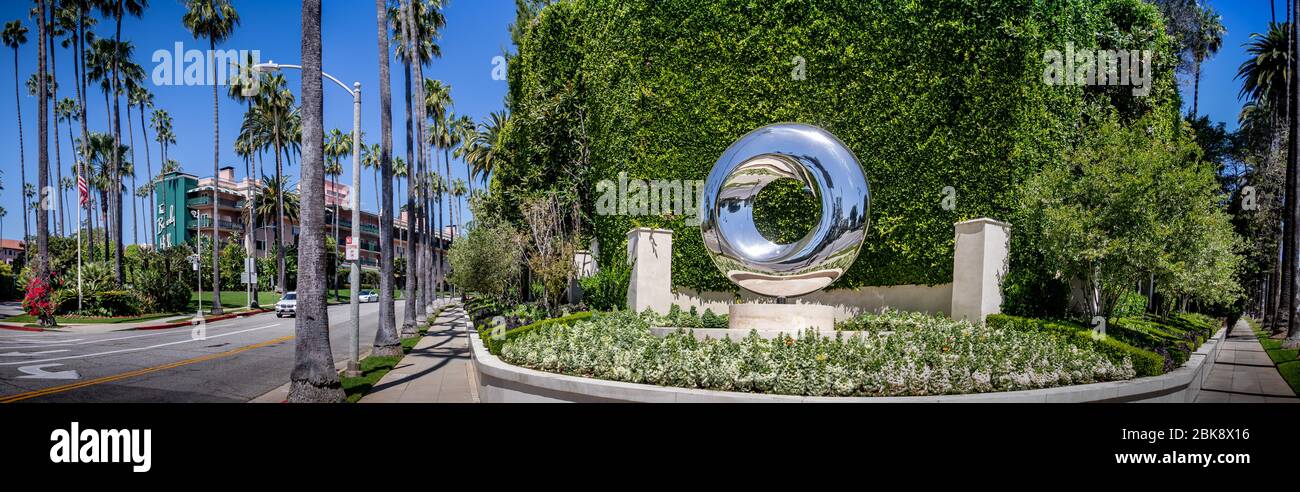 Beverly Hills & Hotel Banque D'Images