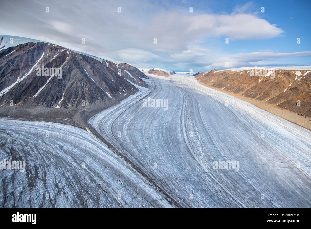 Arctic Glacier, Mcadran Moranie Banque D'Images