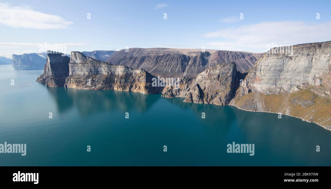 Panorama de l'île de Baffin, Canada Banque D'Images