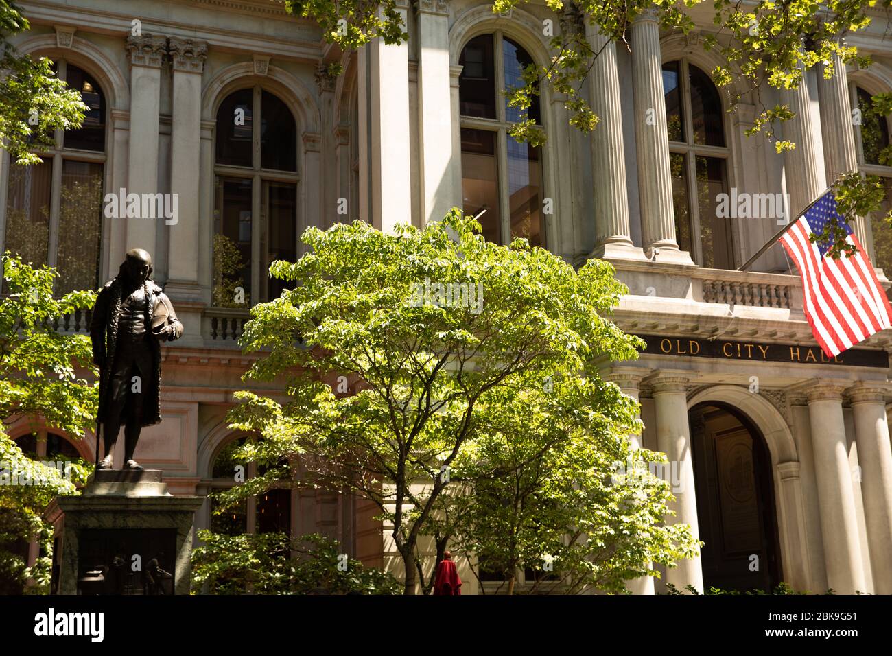 Construit en 1865 dans le style français du second Empire, ce hall abrite maintenant des bureaux et des œuvres d'art publiques Banque D'Images