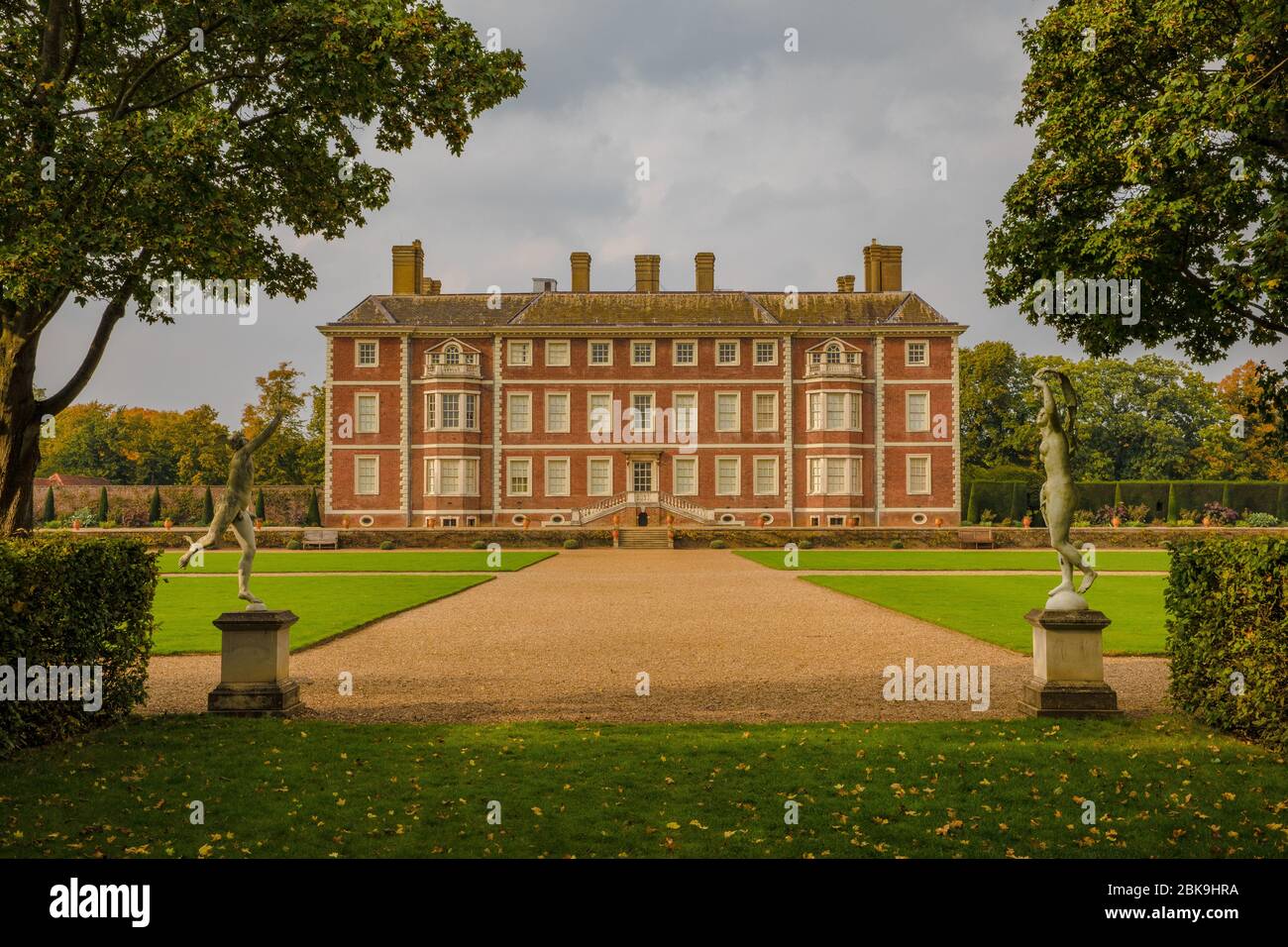 Richmond, Londres, Royaume-Uni-27 septembre 2017 : Ham House est l'une des grandes maisons Stuart situées à seulement 16 kilomètres du centre de Londres sur les rives rurales de TH Banque D'Images