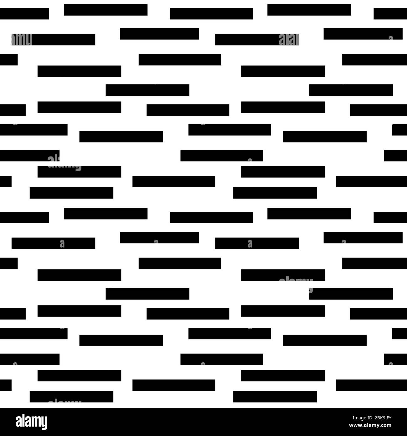 Motif infini sans couture de formes rectangulaires géométriques noires. Dessin pour papier d'emballage, tissu, papier peint. Banque D'Images