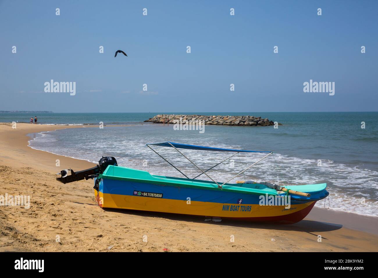 Mer Plage à Negombo, Sri Lanka Banque D'Images