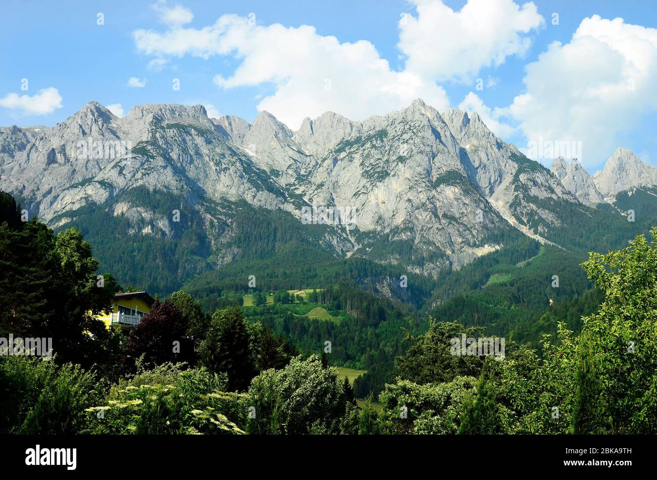 alpes autrichiennes à Werfen. Comté de Salzbourg Banque D'Images