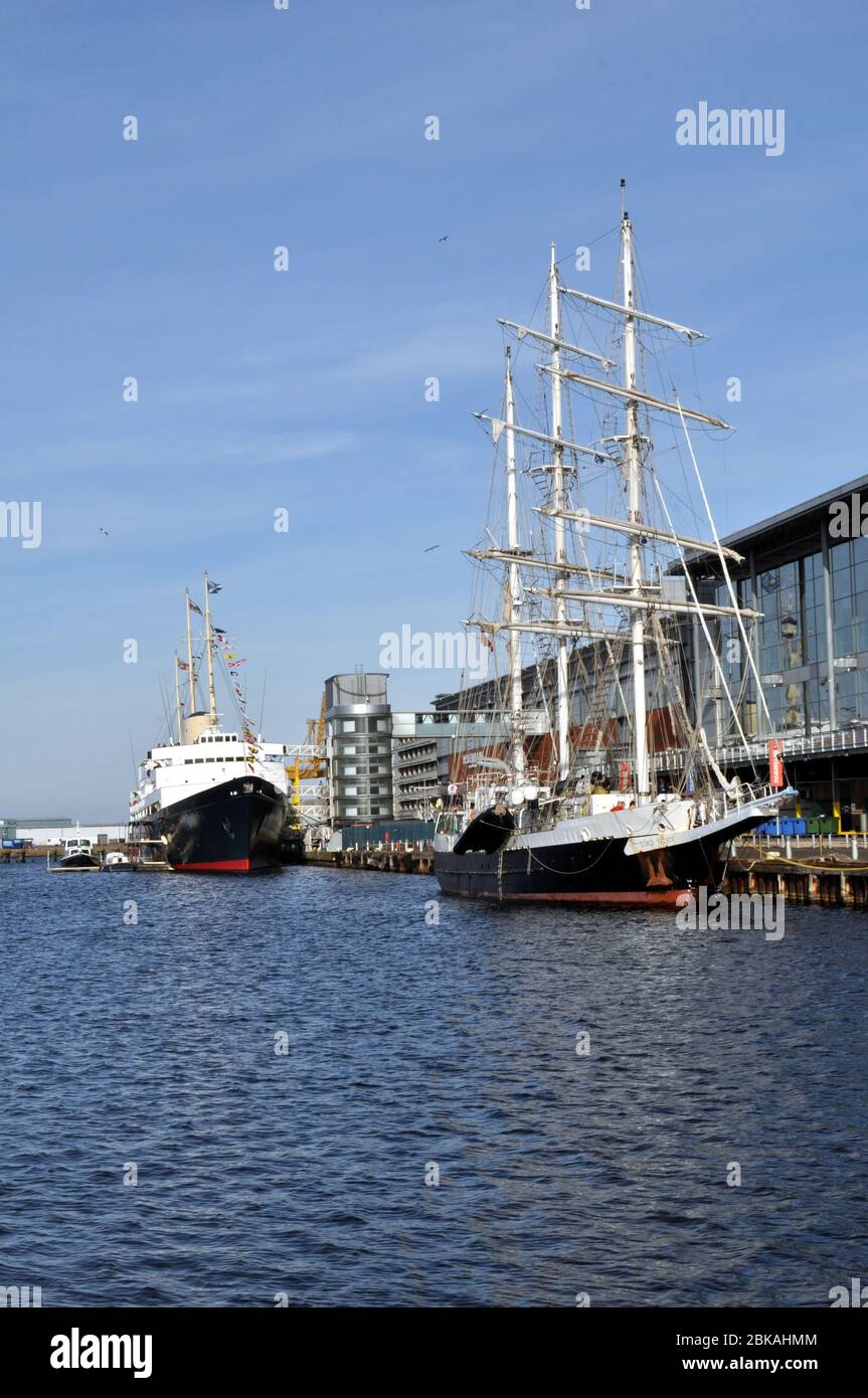 Royal Yacht Britannia, Ocean Dr, Leith, Édimbourg, Écosse Banque D'Images