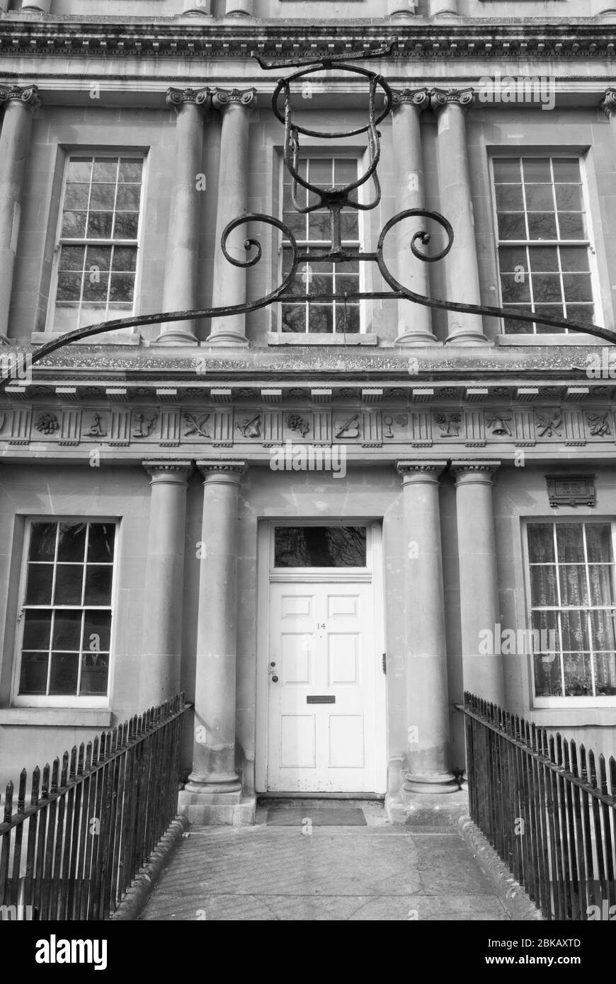Bains en pierre maisons terrasses Maisons le Royal Crescent, Bath, BA1 2LS Royaume-Uni par John Wood le plus jeune site du patrimoine mondial Banque D'Images