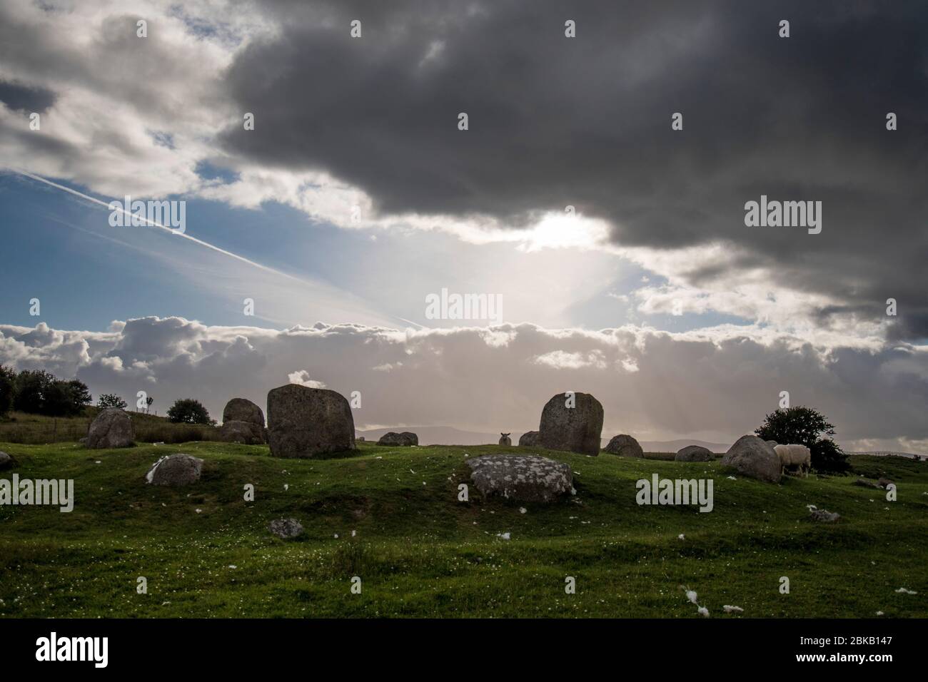 Machrie Moor pierres debout et cercle de pierre, arran Banque D'Images