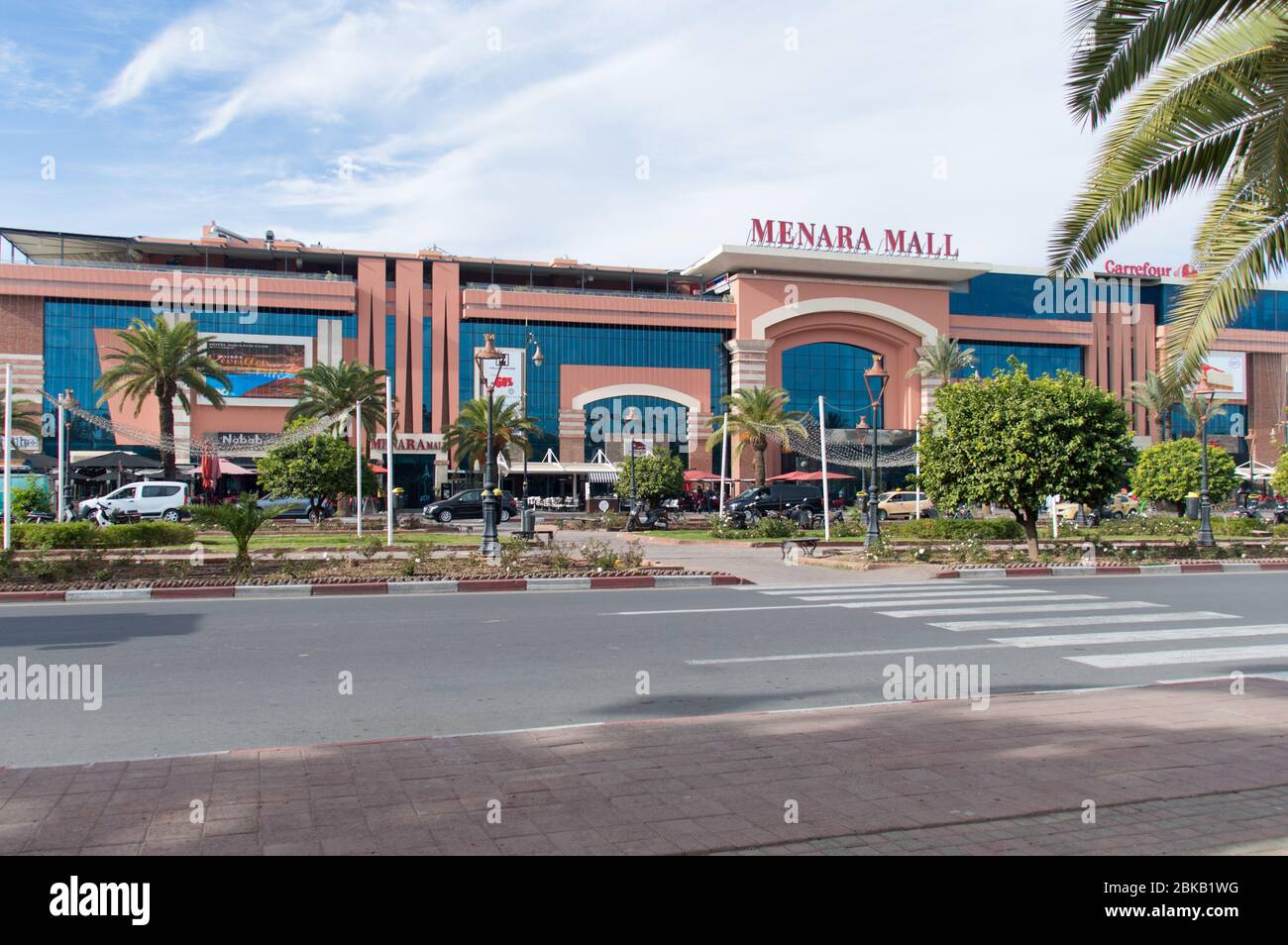 Menara Mall, le plus grand centre commercial de la localité Hivernage de Marrakech Banque D'Images