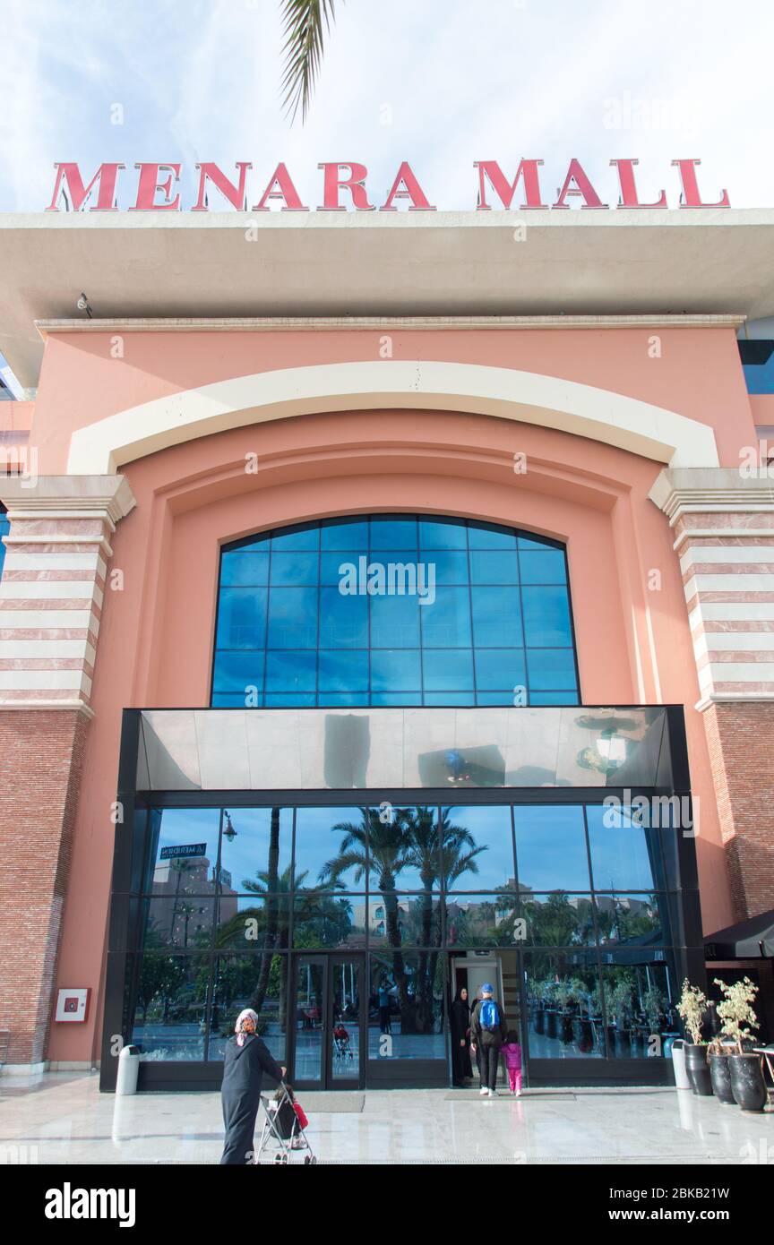 Menara Mall, le plus grand centre commercial de la localité Hivernage de Marrakech Banque D'Images