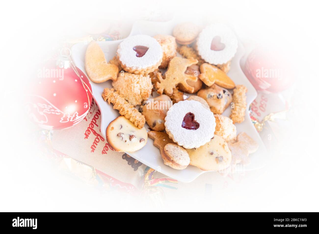 Gâteau de Noël en Alsace Banque D'Images Gâteau de Noël en Alsace Banque D'Images