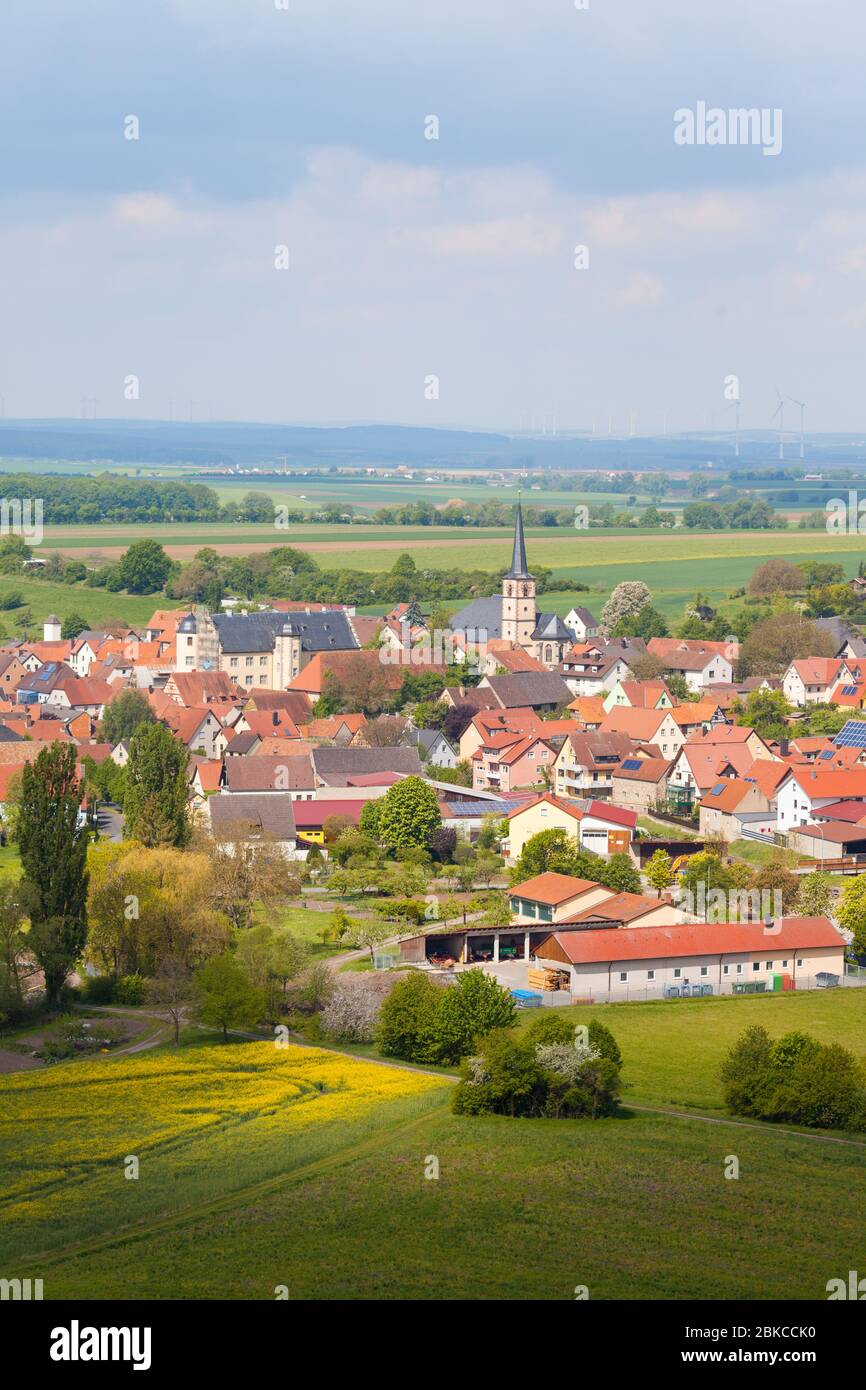 Oberschwarzach en franconie inférieure, Allemagne Banque D'Images