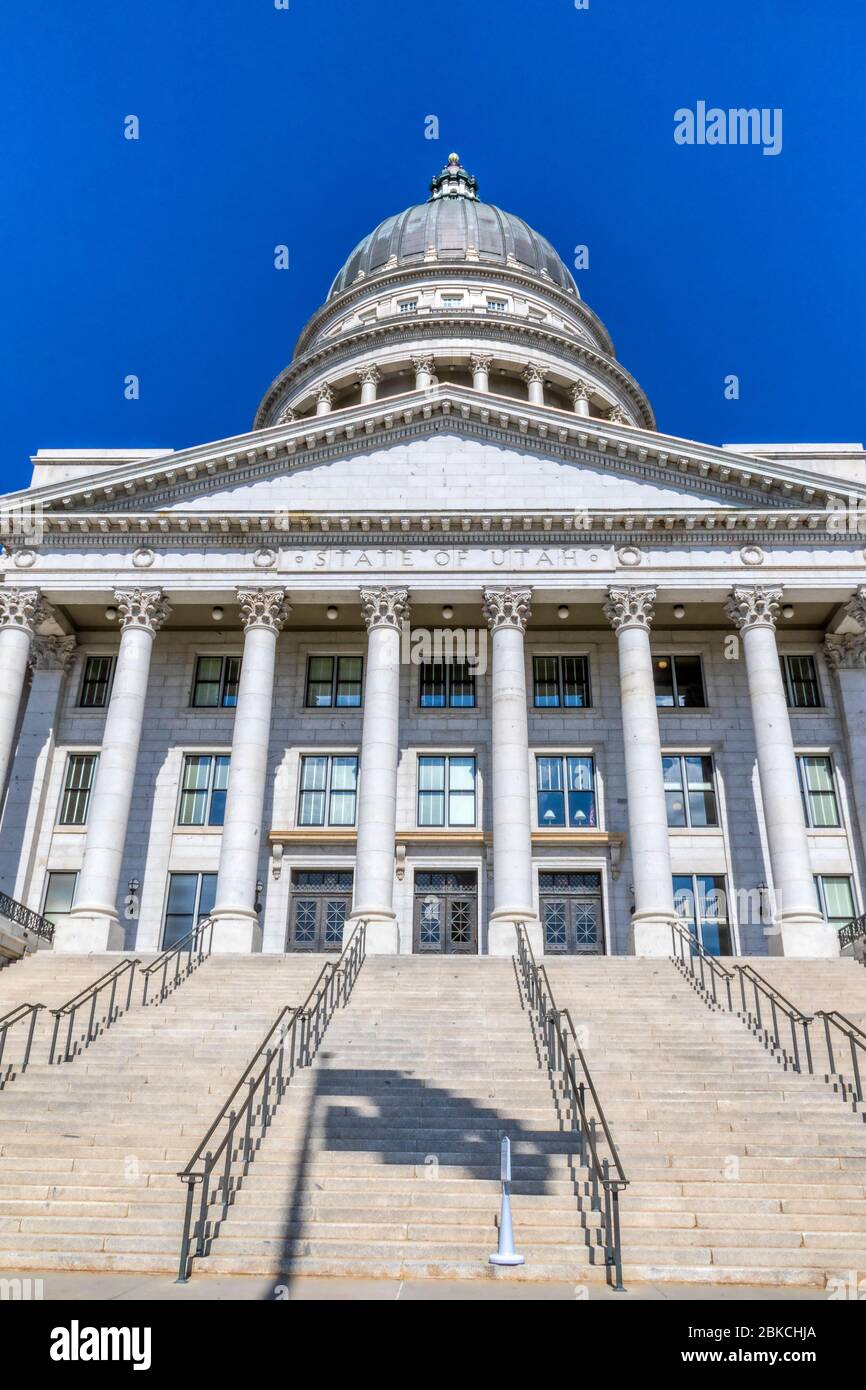 Bâtiment du Capitole de l'État de l'Utah à Salt Lake City, Utah. Banque D'Images