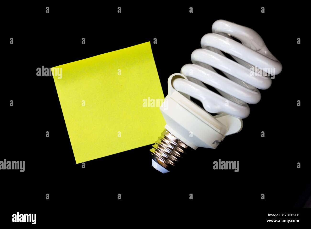 Grande ampoule fluocompacte Banque D'Images