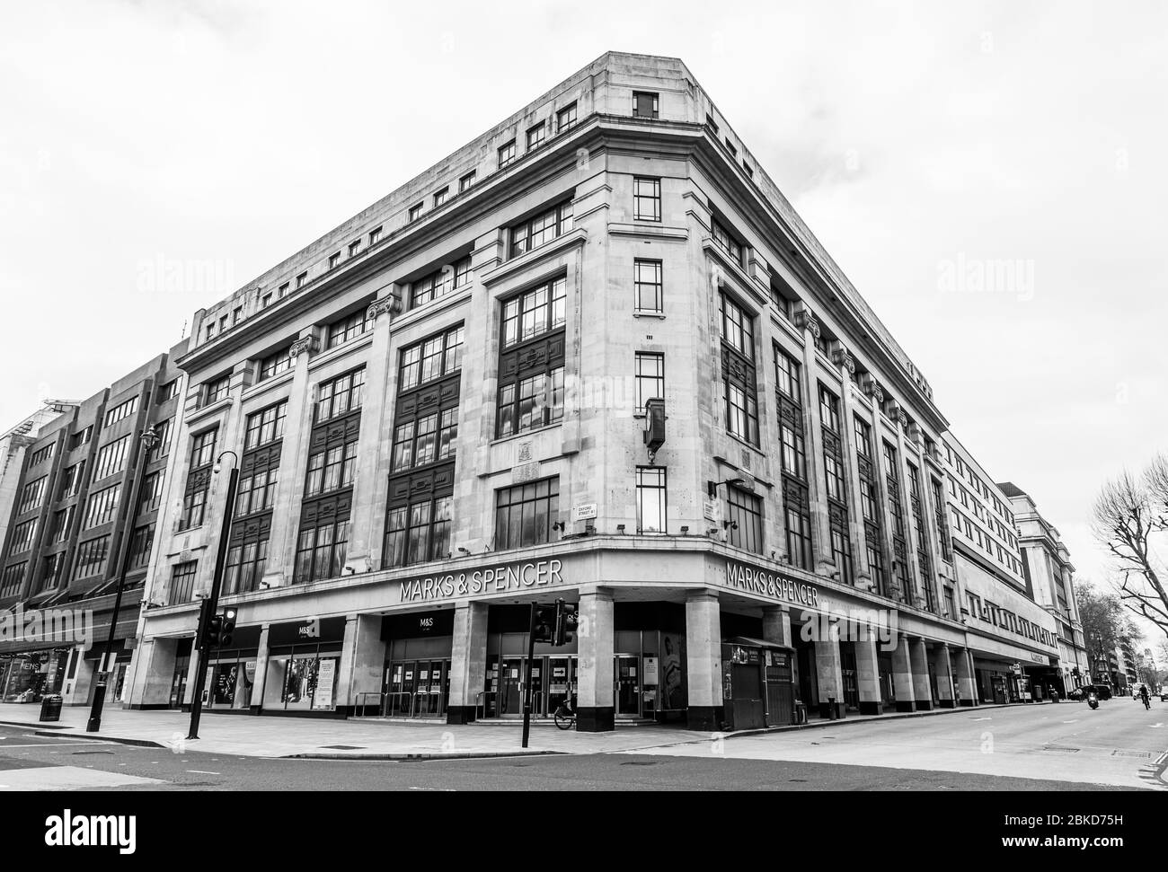 Londres, Royaume-Uni, 02.05.2020: La ville vide rue pendant le confinement. Londres ne voyage pas de touristes Banque D'Images