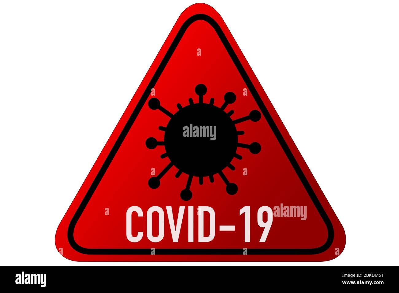 Signe de bactérie sur l'espace blanc de copie de fond. COVID-19 éclosion de coronavirus, quarantaine des soins de santé pour les infections, test de virus et concept de recherche Banque D'Images