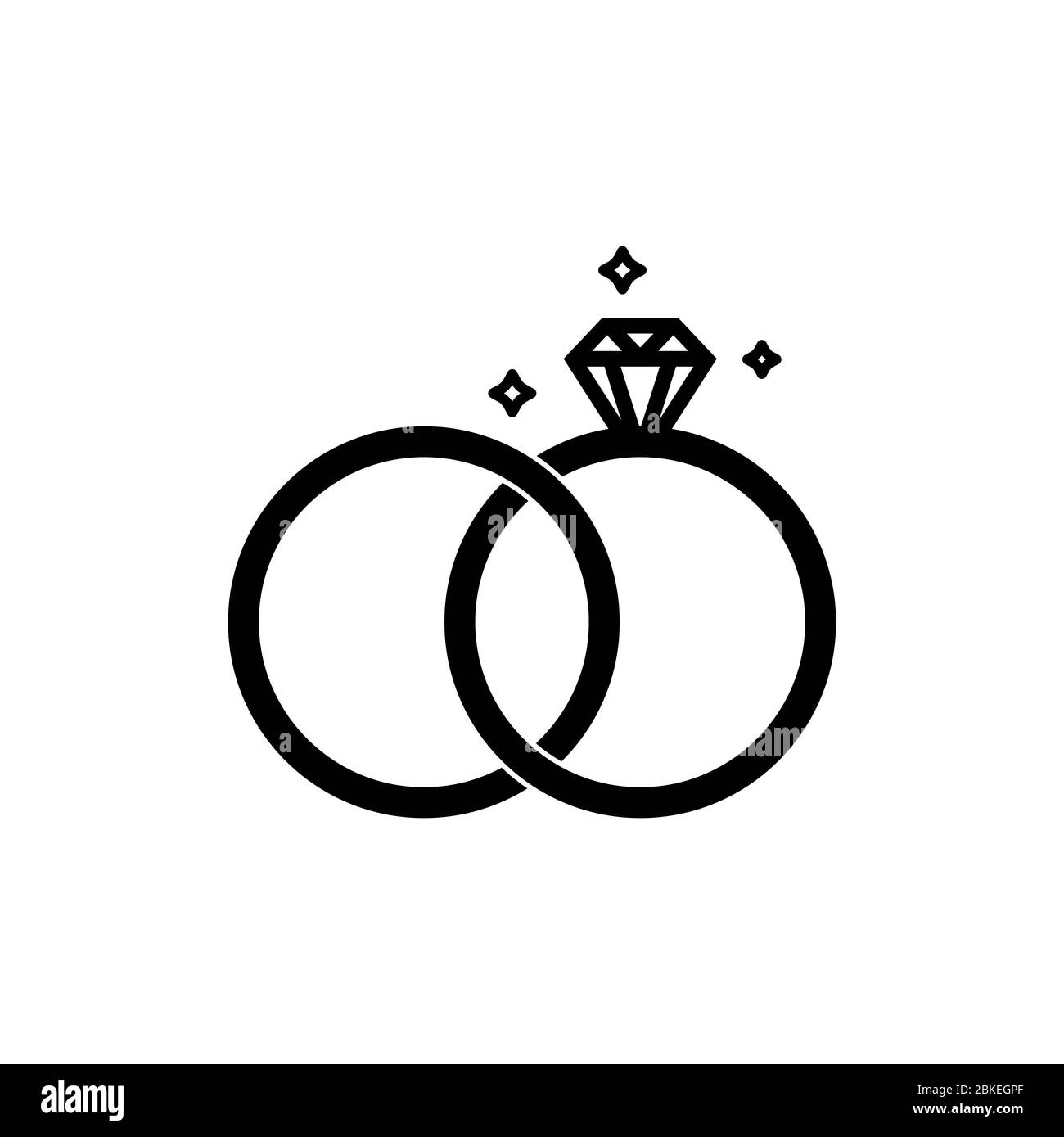 illustration de la conception graphique vectorielle des anneaux de mariage Banque D'Images illustration de la conception graphique vectorielle des anneaux de mariage Banque D'Images