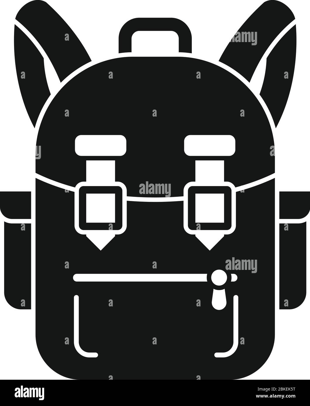 Icône Camping sac à dos. Illustration simple de l'icône vecteur de camping sac à dos pour le web design isolé sur fond blanc Illustration de Vecteur